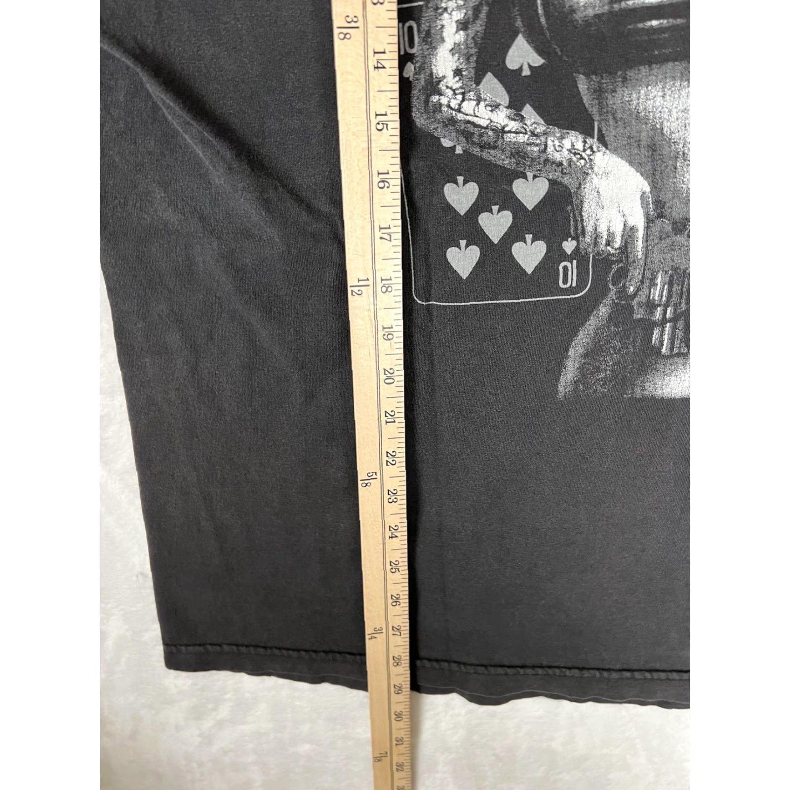 Vintage Marilyn Monroe Tattoo Bandana Gun Pin-Up Playing Cards T-Shirt Mens XL Black Y2K Size US XL / EU 56 / 4 - 3 Thumbnail