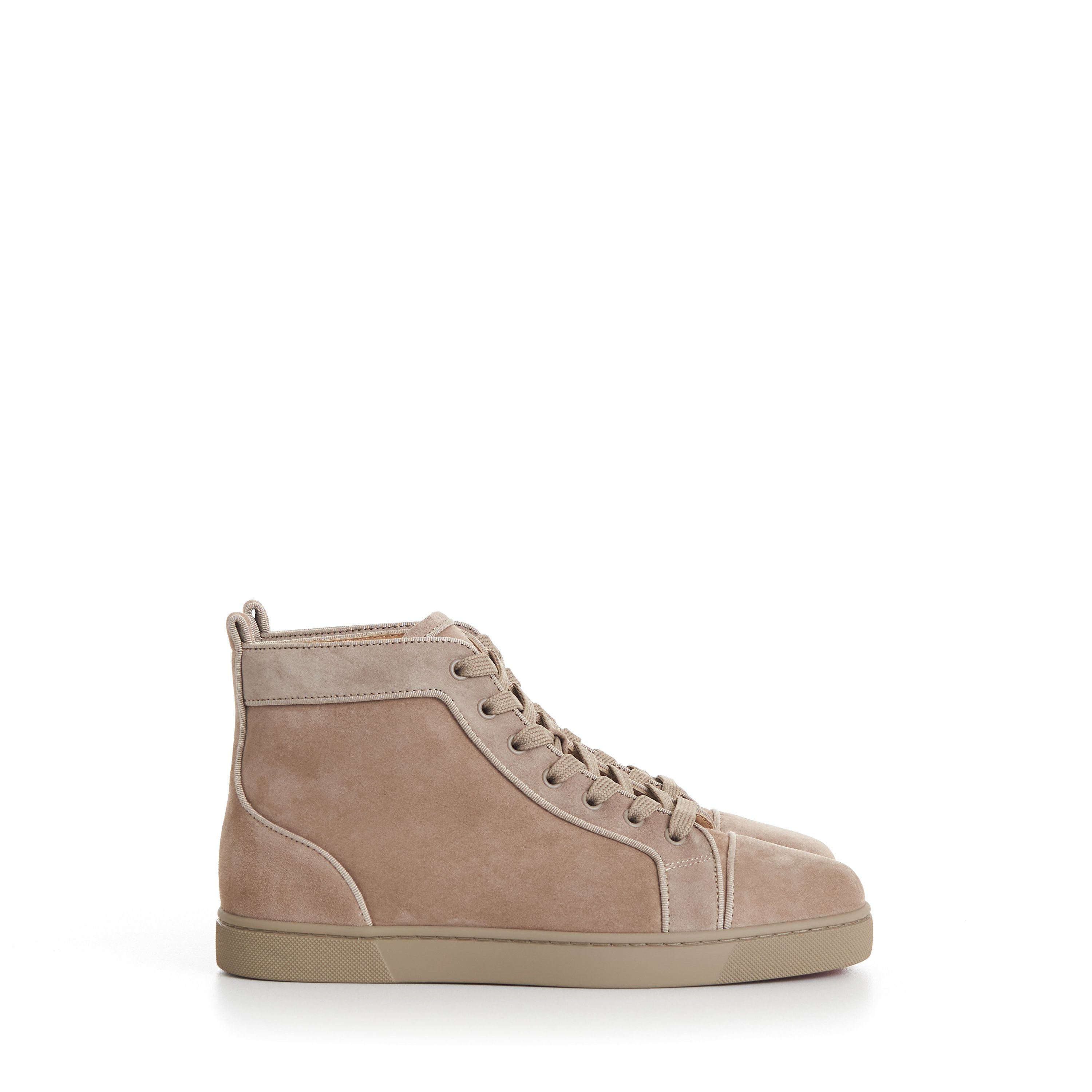 Christian Louboutin Louis High Top Sneakers - Suede, Saharienne Beige Size US 7 / EU 40 - 2 Thumbnail
