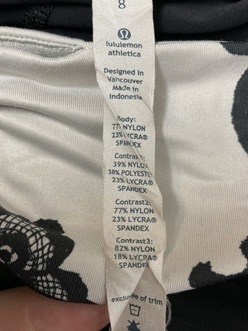 Lululemon Lululemon Laceoflage Cream Run For Your Life Pants Women 8 Size 30" / US 8 / IT 44 - 5 Thumbnail