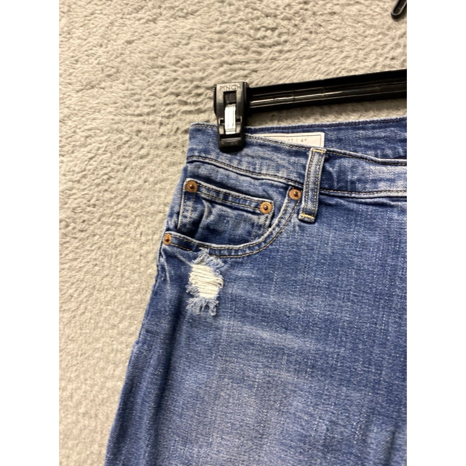 Gap VINTAGE Gap Jeans Women’s 32x30 Denim Blue Straight Leg 5-Pocket 100% Cotton Regular Rise Modern Casual Pants Mens Womens Boys Girls Size 24" / US 00 / IT 34 - 3 Thumbnail