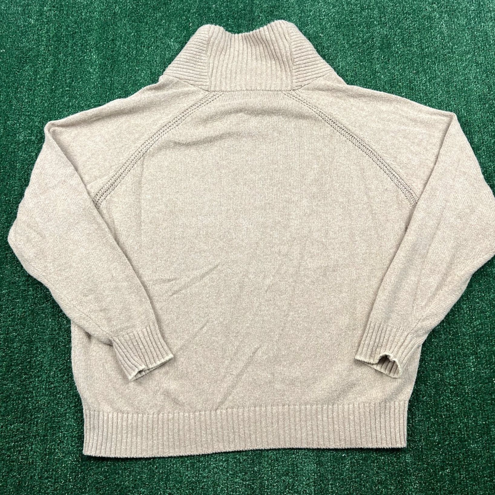 Peter Millar Peter Millar Mens Sweater XXL Beige Shawl Collar Cotton Silk Flax Viscose Preppy Size US XXL / EU 58 / 5 - 6 Thumbnail
