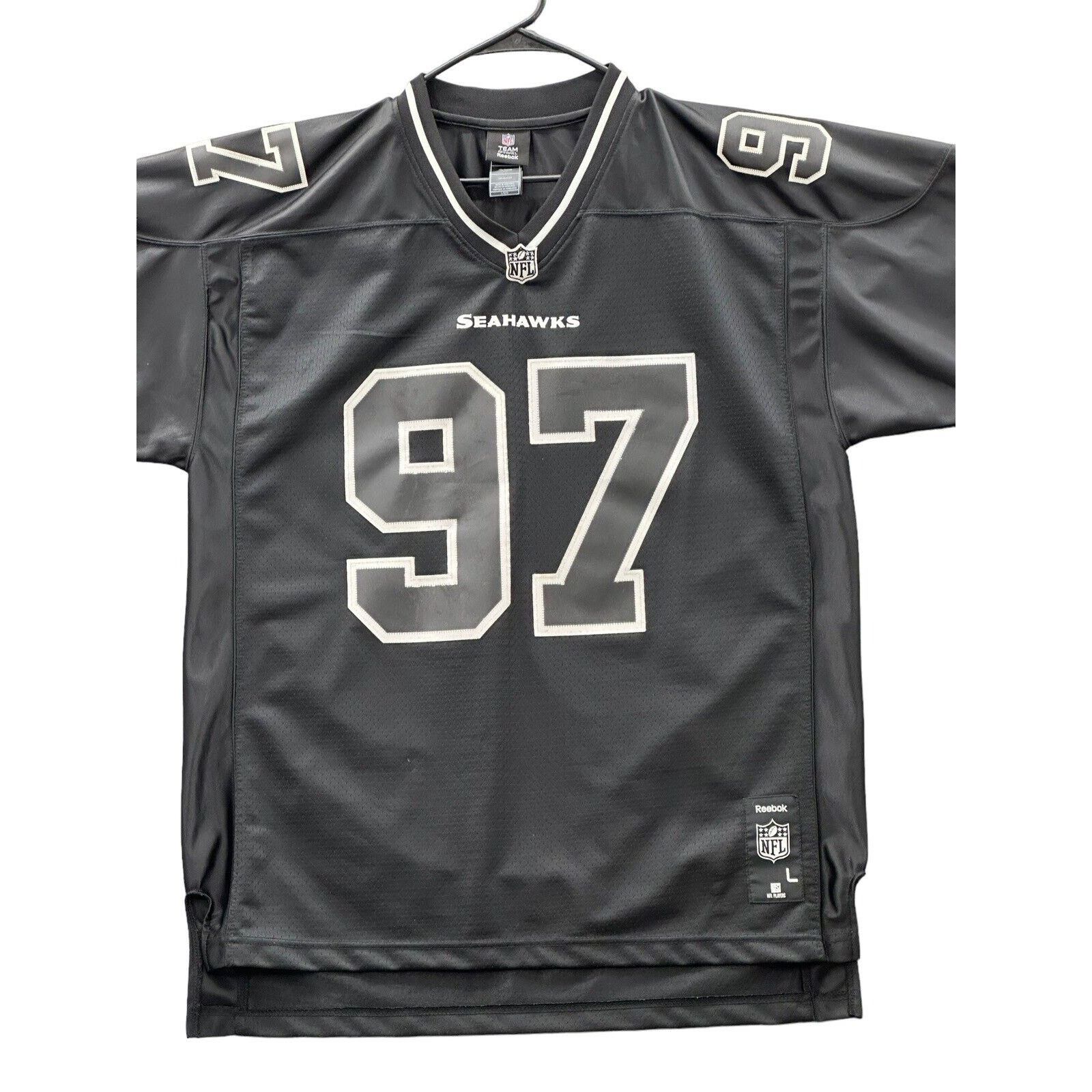 Reebok Reebok Seahawks NFL Jersey #97 Patrick KERNEY BLACK L Size US L / EU 52-54 / 3 - 2 Thumbnail