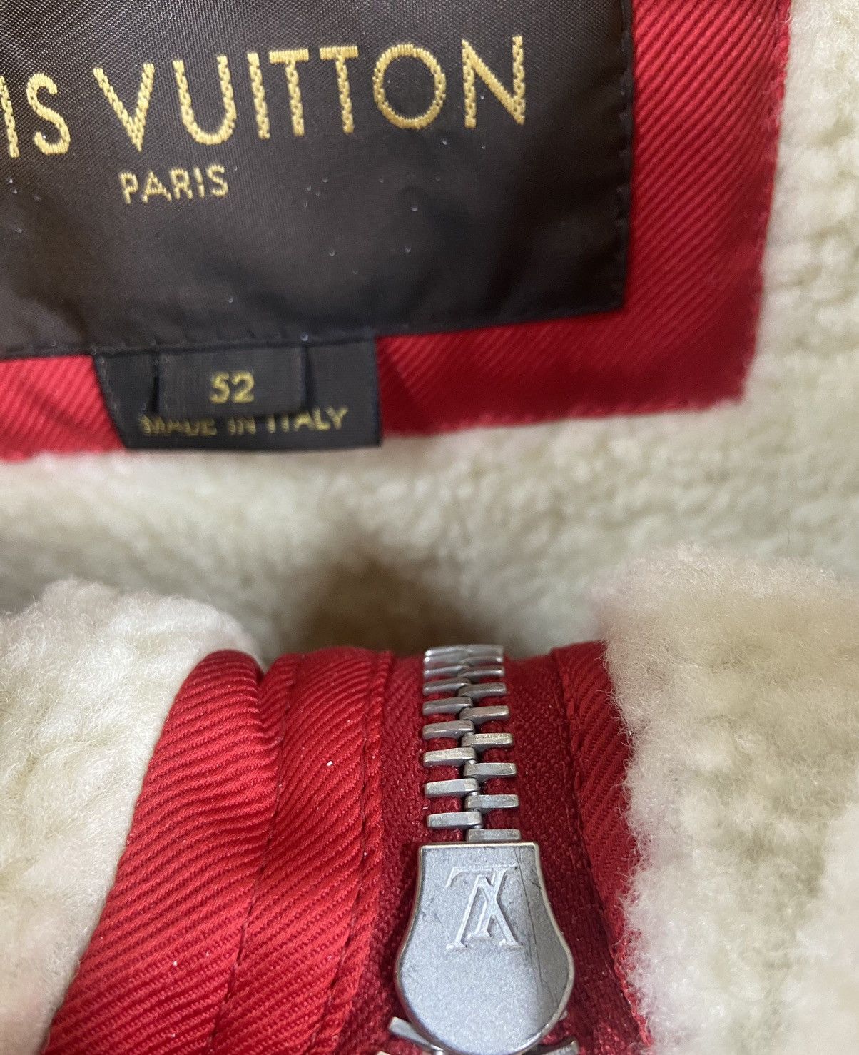 Louis Vuitton Sherpa Sheepskin Bomber Baseball Jacket Size US L / EU 52-54 / 3 - 5 Thumbnail