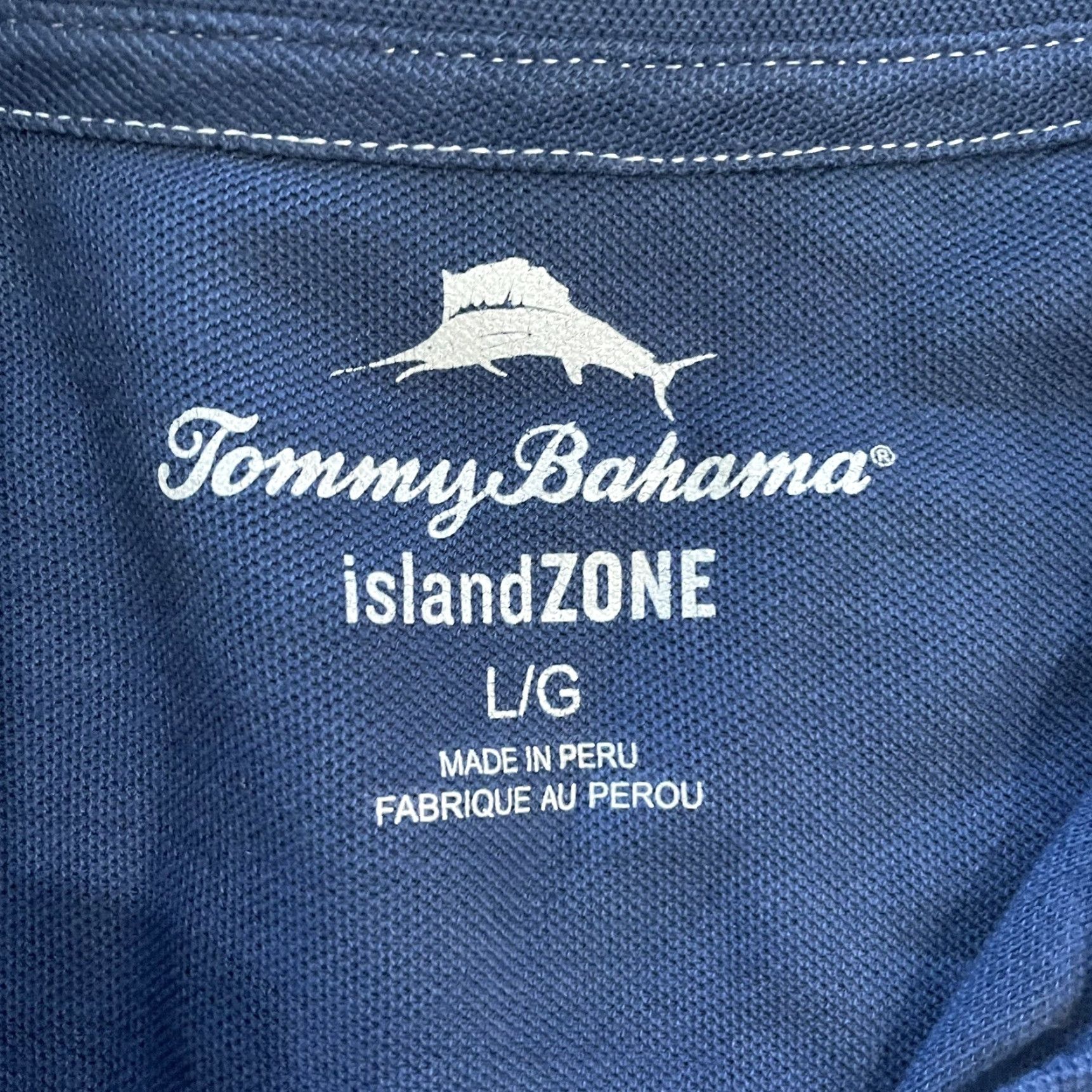 Tommy Bahama Tommy Bahama IslandZone Polo Shirt Men L Dark Blue Polo Shirt Mens Size L Blue IslandZone Logo Mens Size US L / EU 52-54 / 3 - 4 Thumbnail