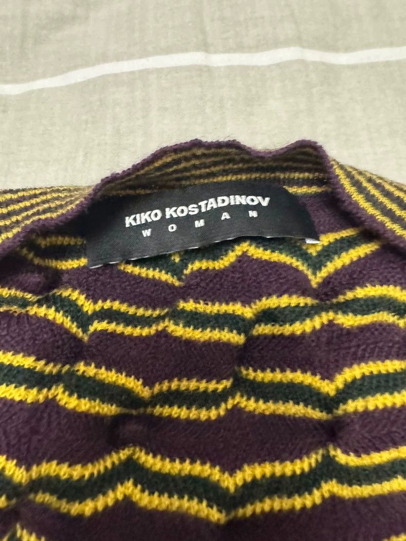 Kiko Kostadinov Kiko Kostadinov Size38 Knitted vest, size 38, with purple a Size US M / EU 48-50 / 2 - 4 Thumbnail