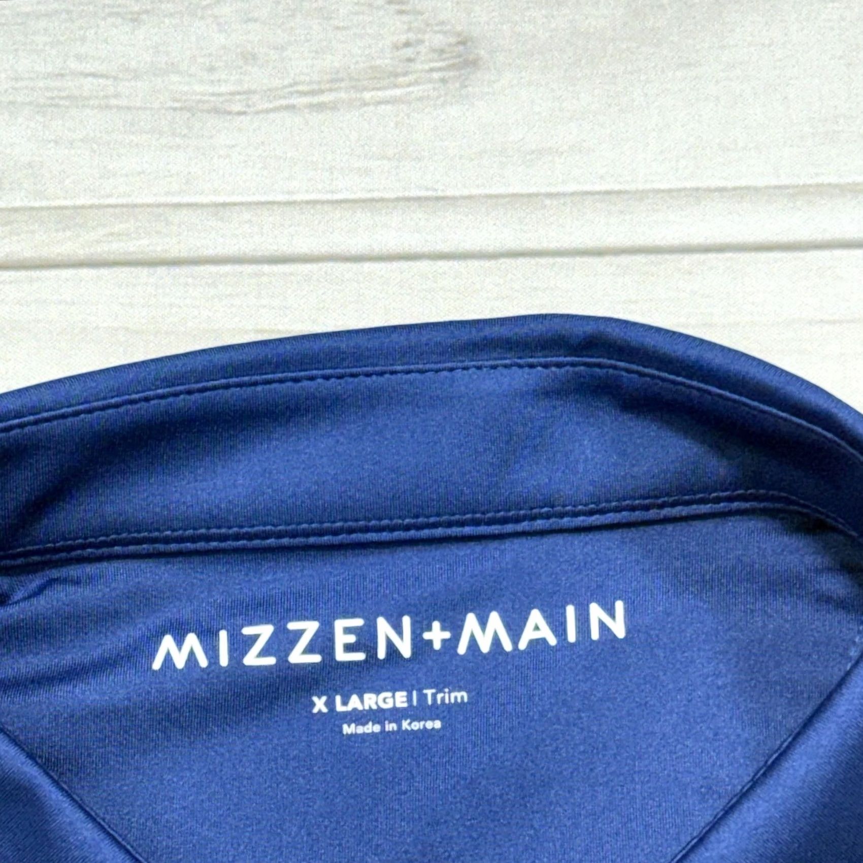 Mizzen+Main Mizzen+Main Polo Shirt Mens XL Blue Striped Versa Golf Performance NWT Size US XL / EU 56 / 4 - 5 Thumbnail