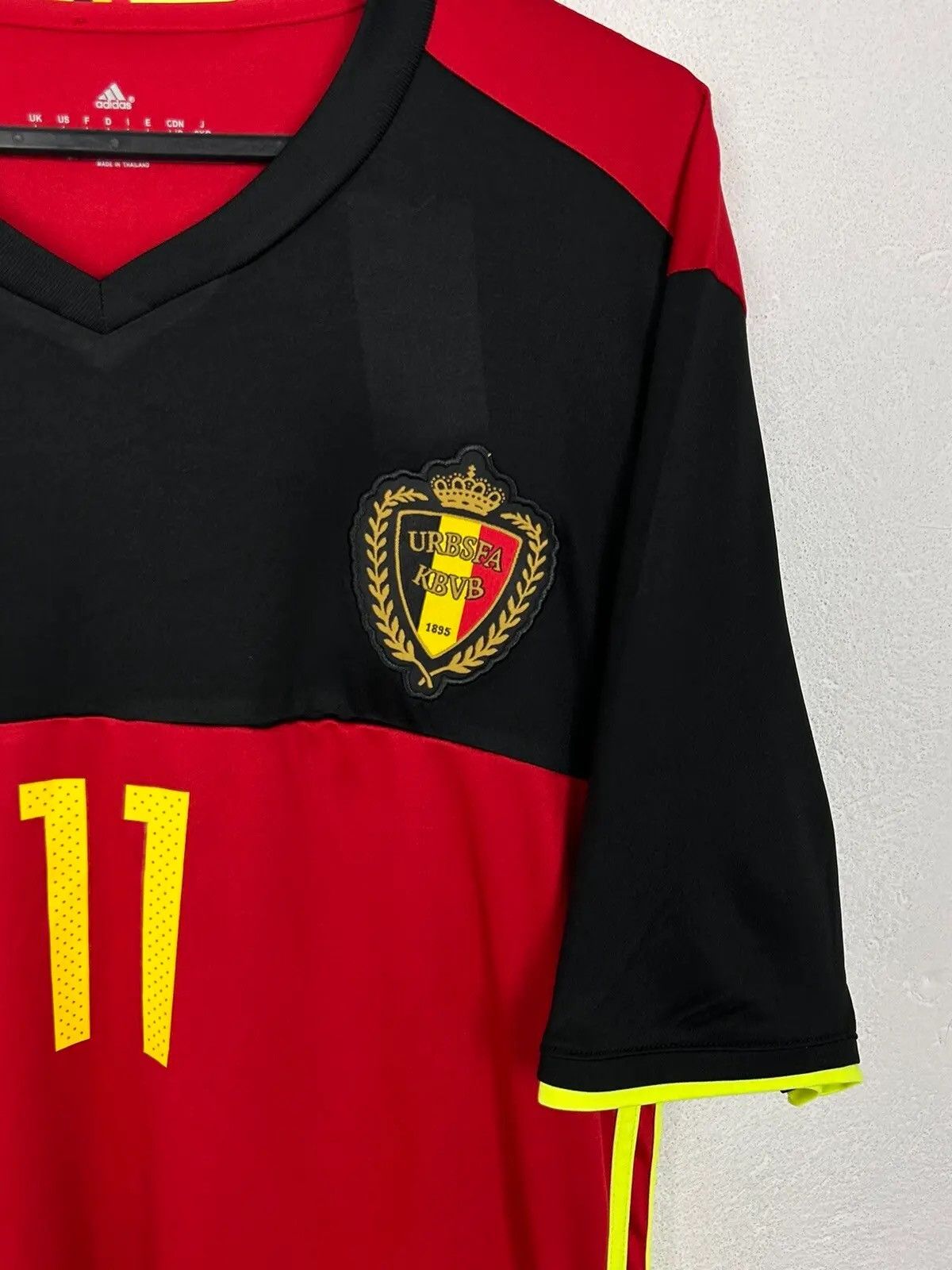 Adidas Adidas Belgium #11 Yannick Carrasco 2016/17 Home Kit Jersey Size US L / EU 52-54 / 3 - 2 Thumbnail
