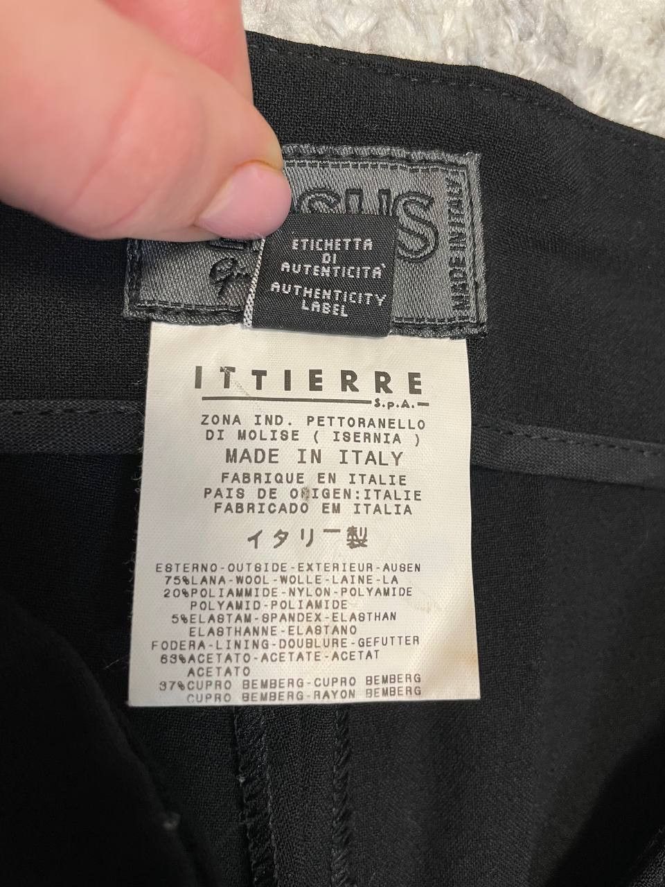 Versace Versus Versace Black Wool Trousers Pants Made in Italy Size US 30 / EU 46 - 13 Thumbnail