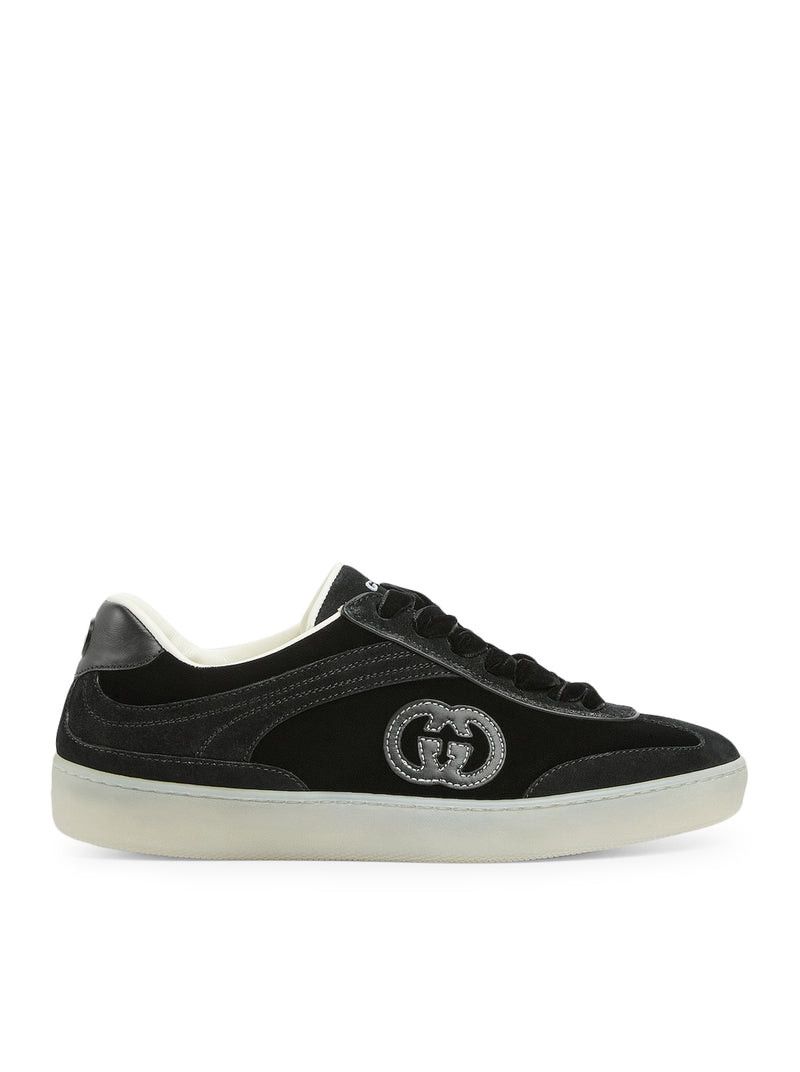 Gucci BLACK VELVET SNEAKERS Size US 6.5 / IT 36.5 - 1 Thumbnail