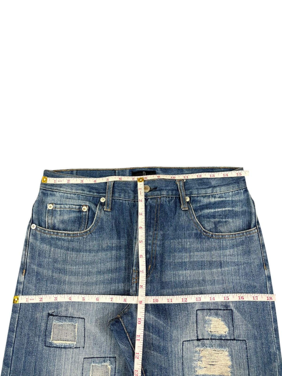 Japanese Brand Vintage Japanese Brand Patches Distressed Jeans Size US 31 - 10 Thumbnail