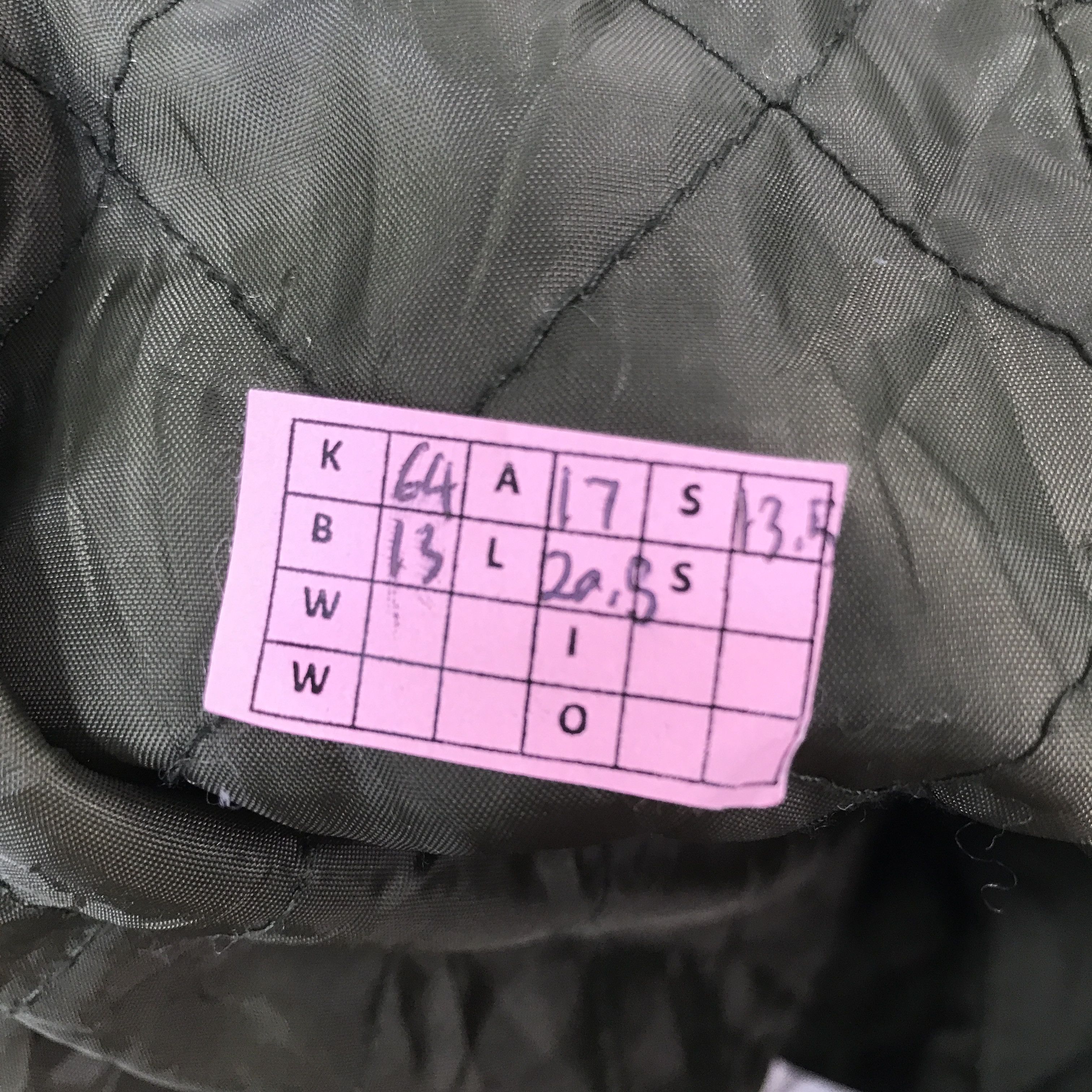 Vintage back Number military troop boro vest K64B13 Size US M / EU 48-50 / 2 - 12 Thumbnail