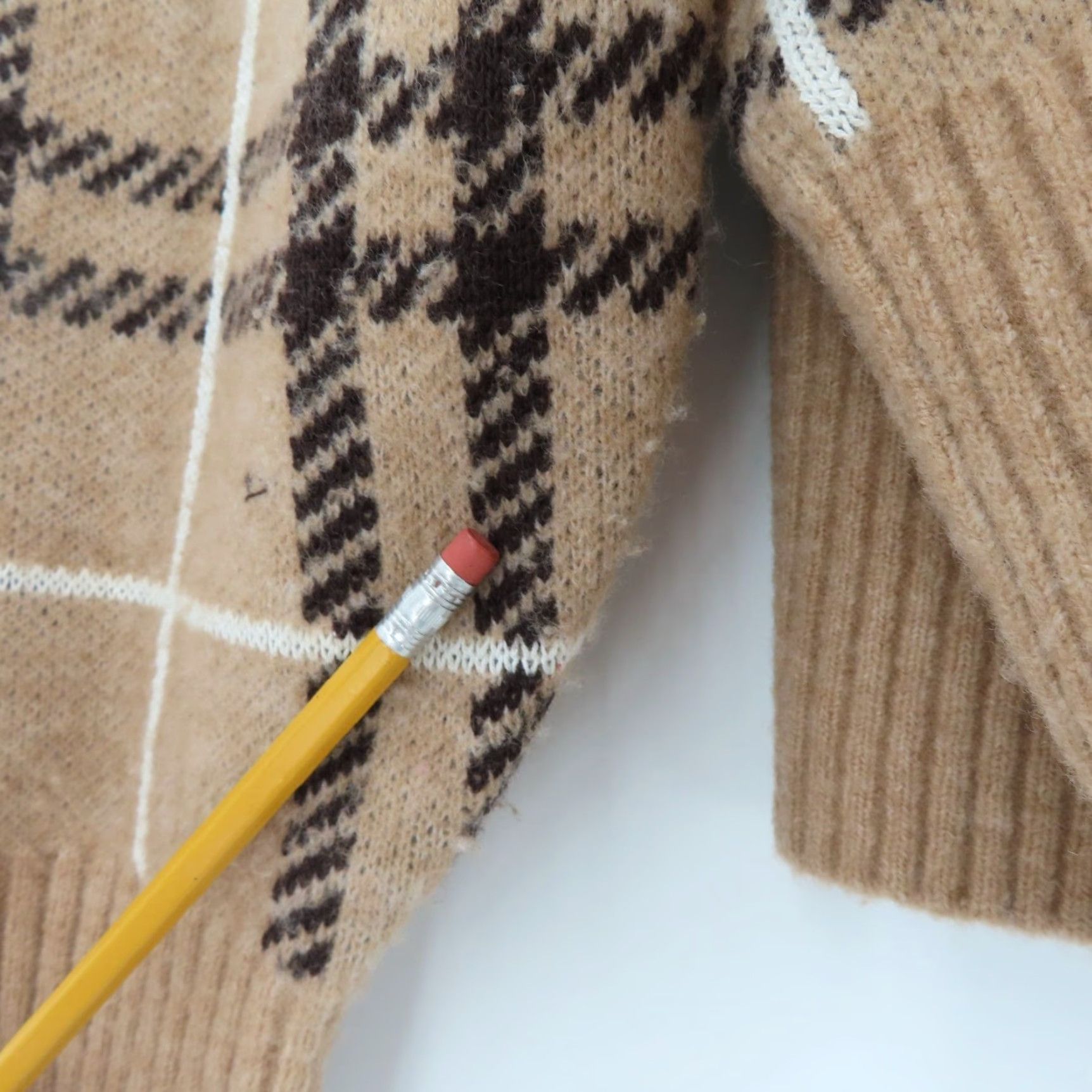 Banana Republic Banana Republic Womens XXL Plaid Knit Sweater Pullover Top Size XXL / US 16-18 / IT 52-54 - 4 Thumbnail