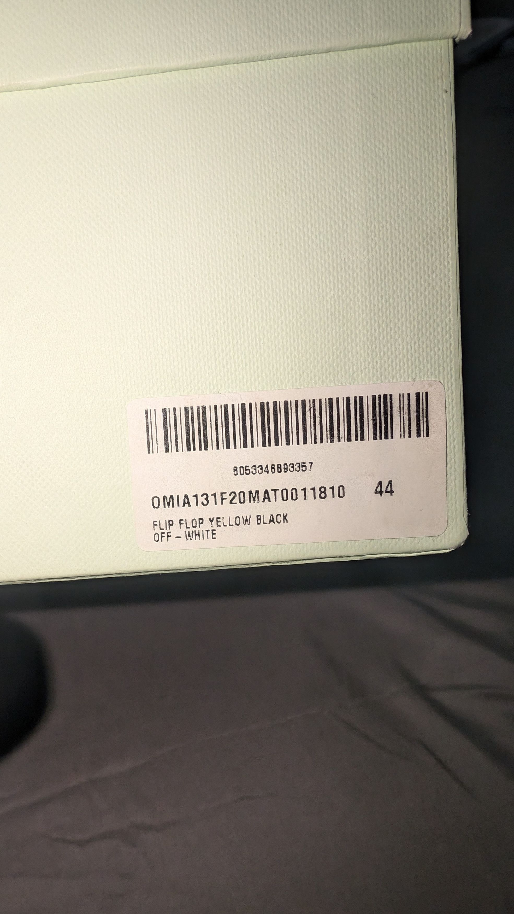 Off-White Off white flip flops/sandals - Yellow Size US 11 / EU 44 - 7 Thumbnail