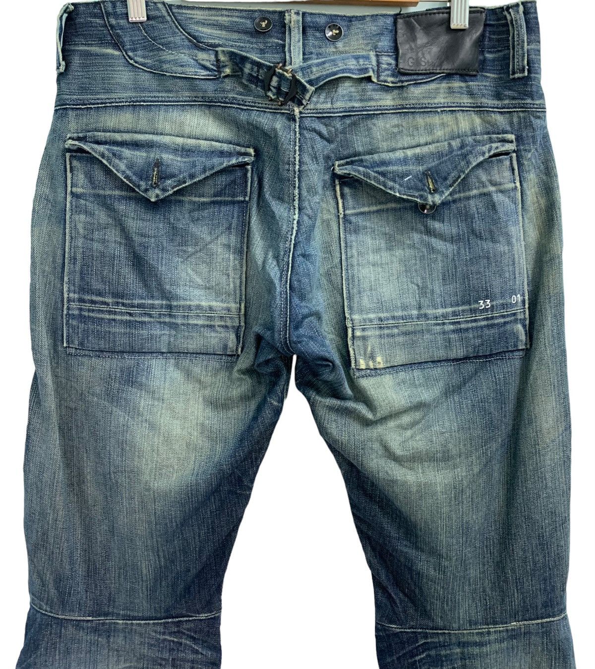 G-Star 🔥Rare Japanese Brand G-Star 3301 Distressed Jeans Size US 34 / EU 50 - 8 Thumbnail