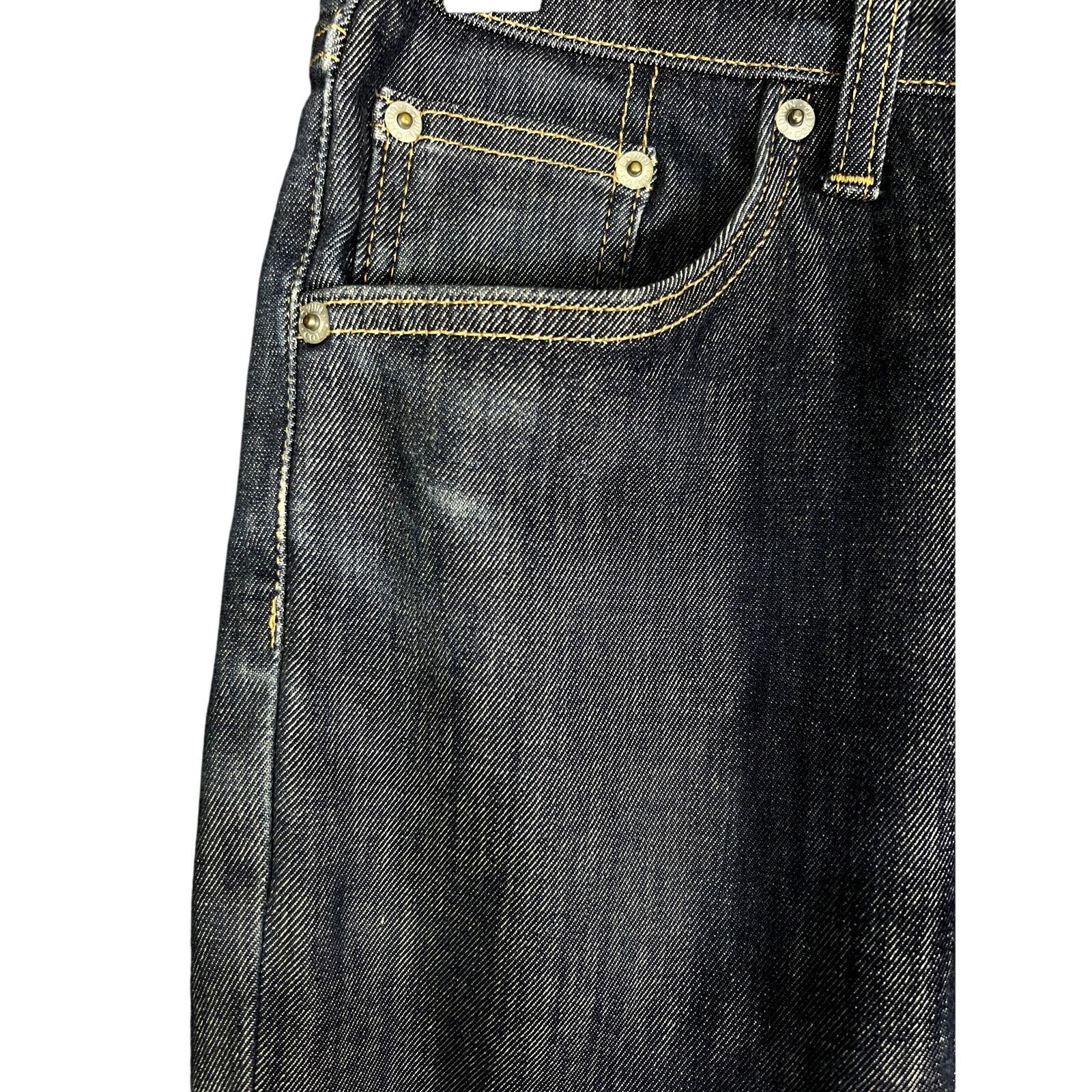 Edwin Edwin Japan E503 Men's 30x33 Flex Dark Denim Straight Jeans Size US 30 / EU 46 - 5 Thumbnail
