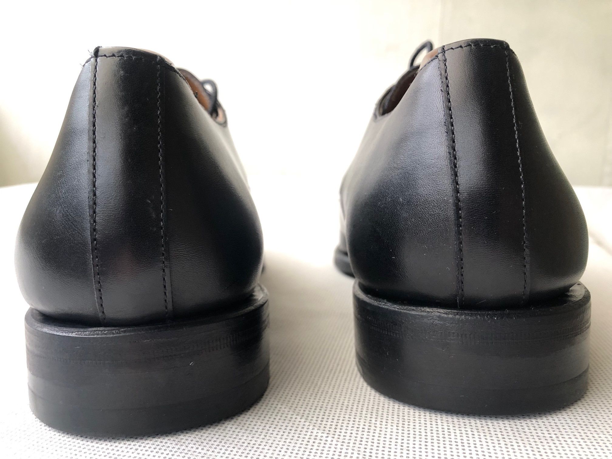 Berwick 1707 Berwick 5291 Black Leather Derby shoes Size US 10.5 / EU 43-44 - 5 Thumbnail