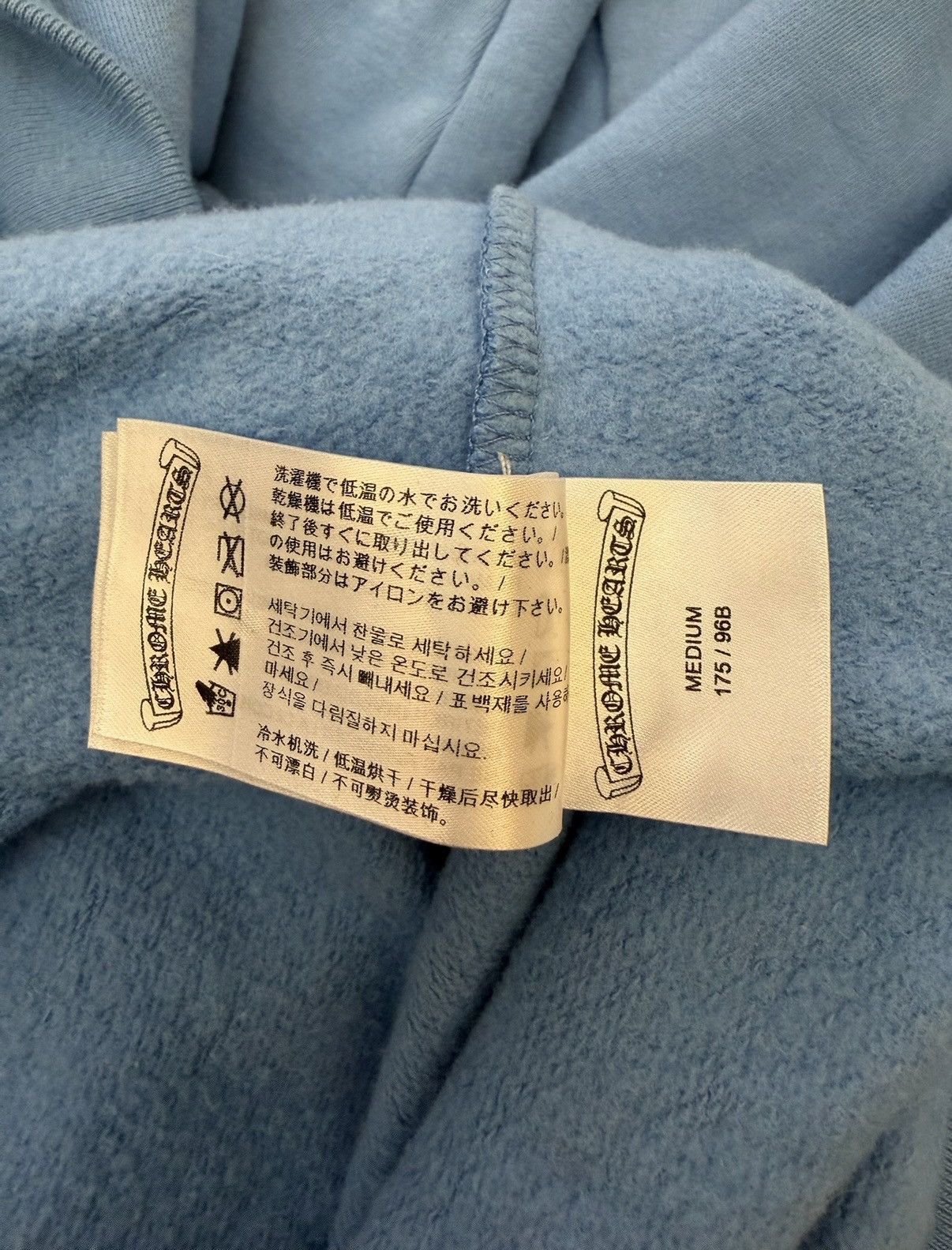 Chrome Hearts × Drake Chrome Hearts GIRLS LOVE CHROME Babyblue Hoodie Size US M / EU 48-50 / 2 - 6 Thumbnail