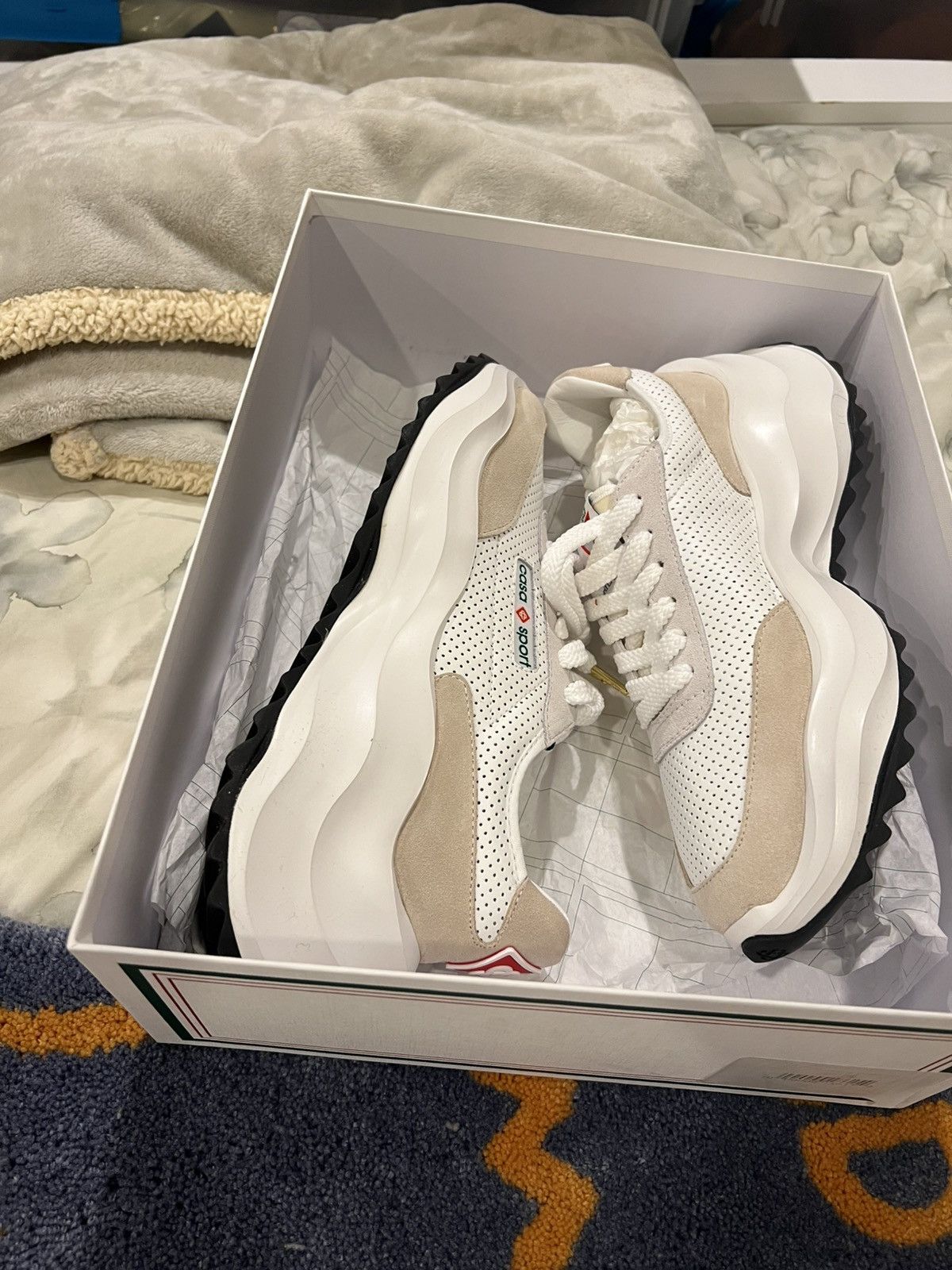 Casablanca Mens Atlantis Off-White Sneaker Size US 10 / EU 43 - 7 Thumbnail