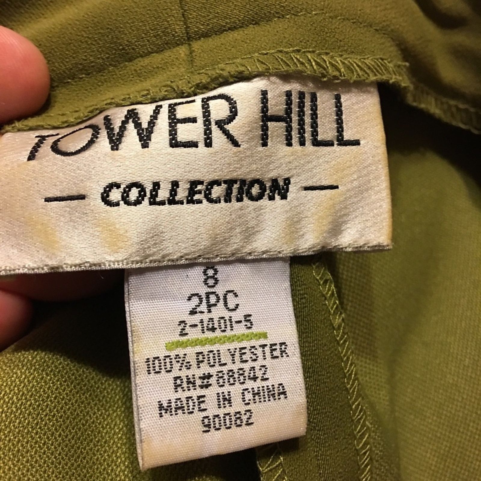 Other Tower Hill olive green skirt set NWOT 8 Size M / US 6-8 / IT 42-44 - 8 Thumbnail
