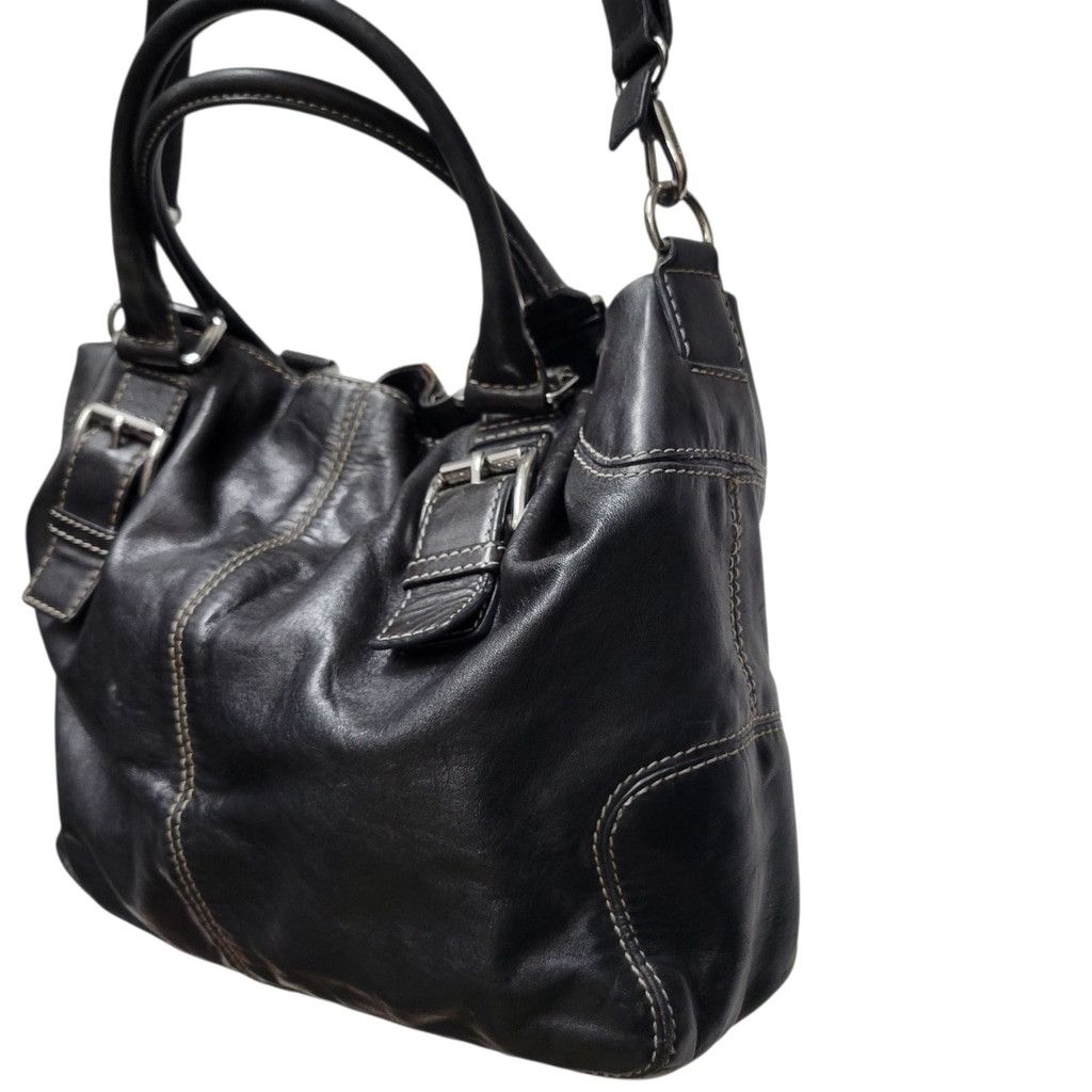Michael Kors Michael Kors Women's Drawstring Black Shoulder Satchel Bag Size ONE SIZE - 5 Thumbnail
