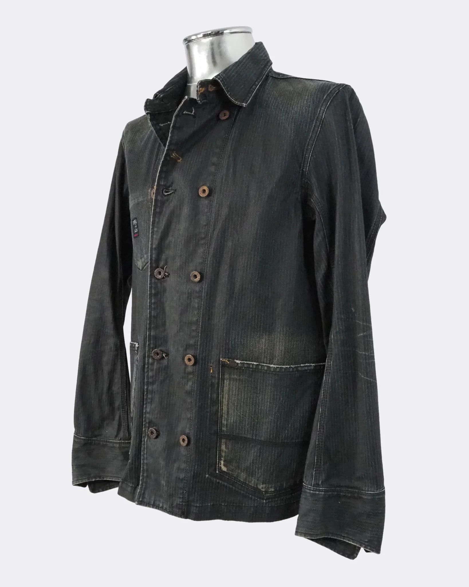Diesel Men's Diesel Dark Denim Jeans Button-front Jacket $447 Size US M / EU 48-50 / 2 - 8 Thumbnail