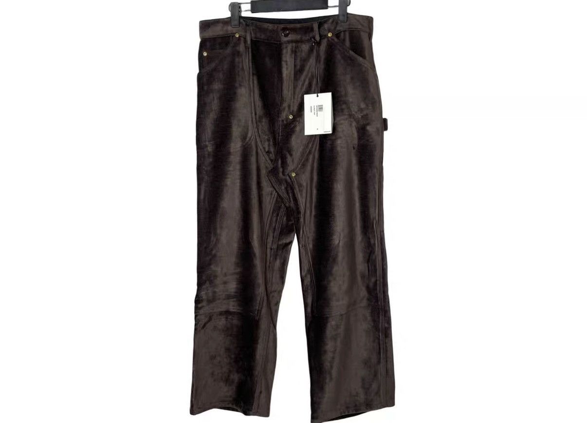 4SDESIGNS 4SDESIGNS FW23 Suede Double Knee Logger Cargo Pants J31 Size US 34 / EU 50 - 1 Thumbnail