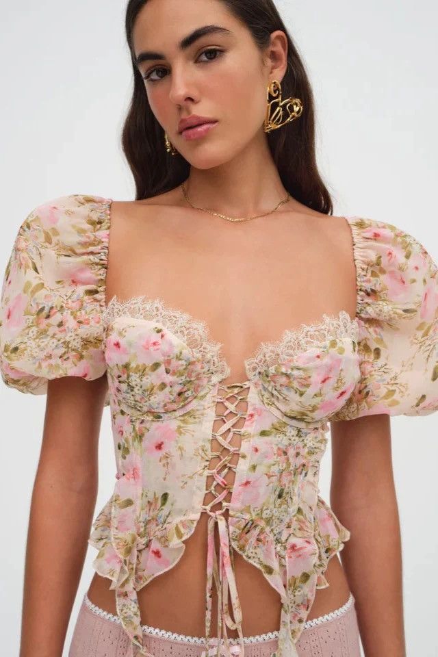 For Love & Lemons For Love & Lemons Emmaline Corset Top Size S / US 4 / IT 40 - 1 Thumbnail