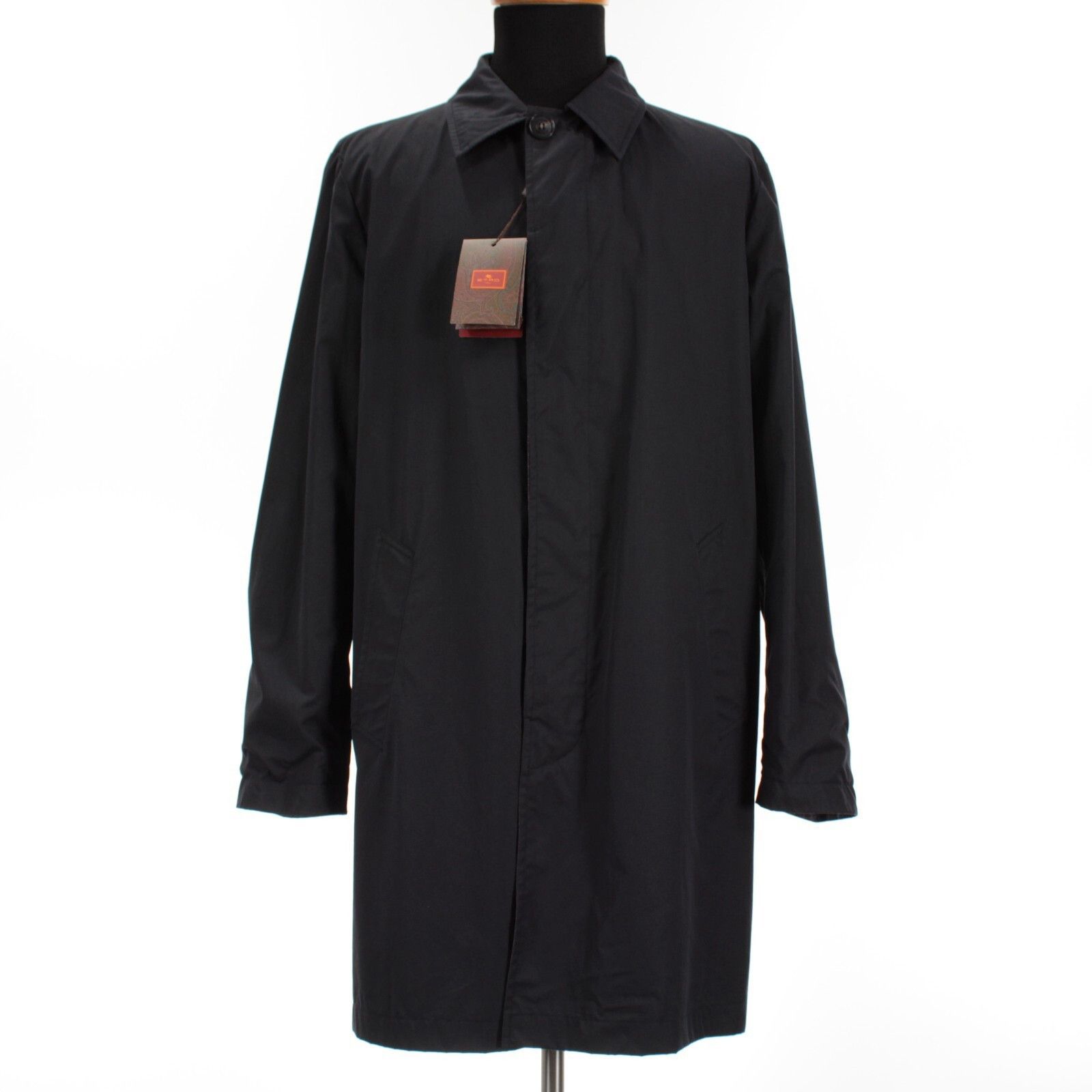 Etro ETRO Coat Size L US In Blue Polyamide Size US L / EU 52-54 / 3 - 1 Thumbnail