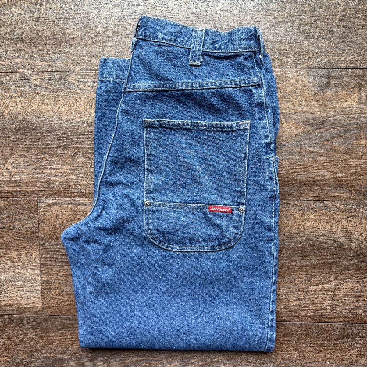 Dickies Vintage 1990s Mens 34” Dickies Baggy JncoStyle Skating Jeans Size US 34 / EU 50 - 1 Thumbnail