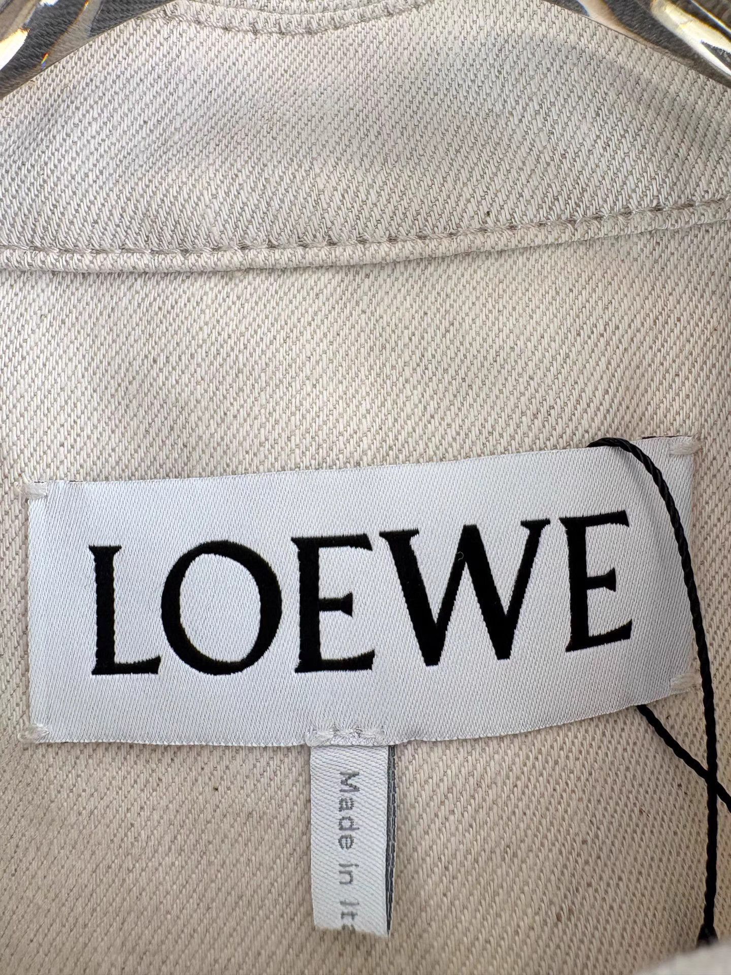 Loewe LOEWE Leather Tag Linen-Blend Coat K1 Size XS / US 0-2 / IT 36-38 - 5 Thumbnail