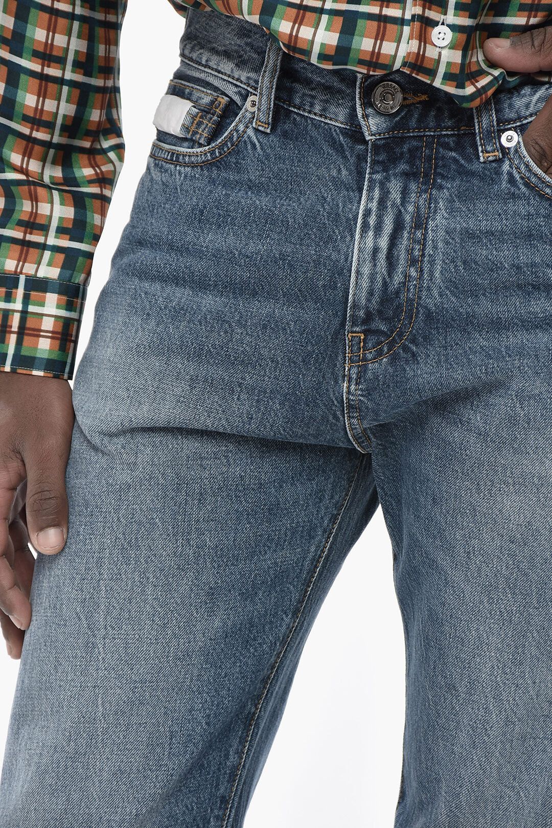 Versace og1mm0426 Regular-Fit Jeans in Blue Size US 33 - 3 Thumbnail