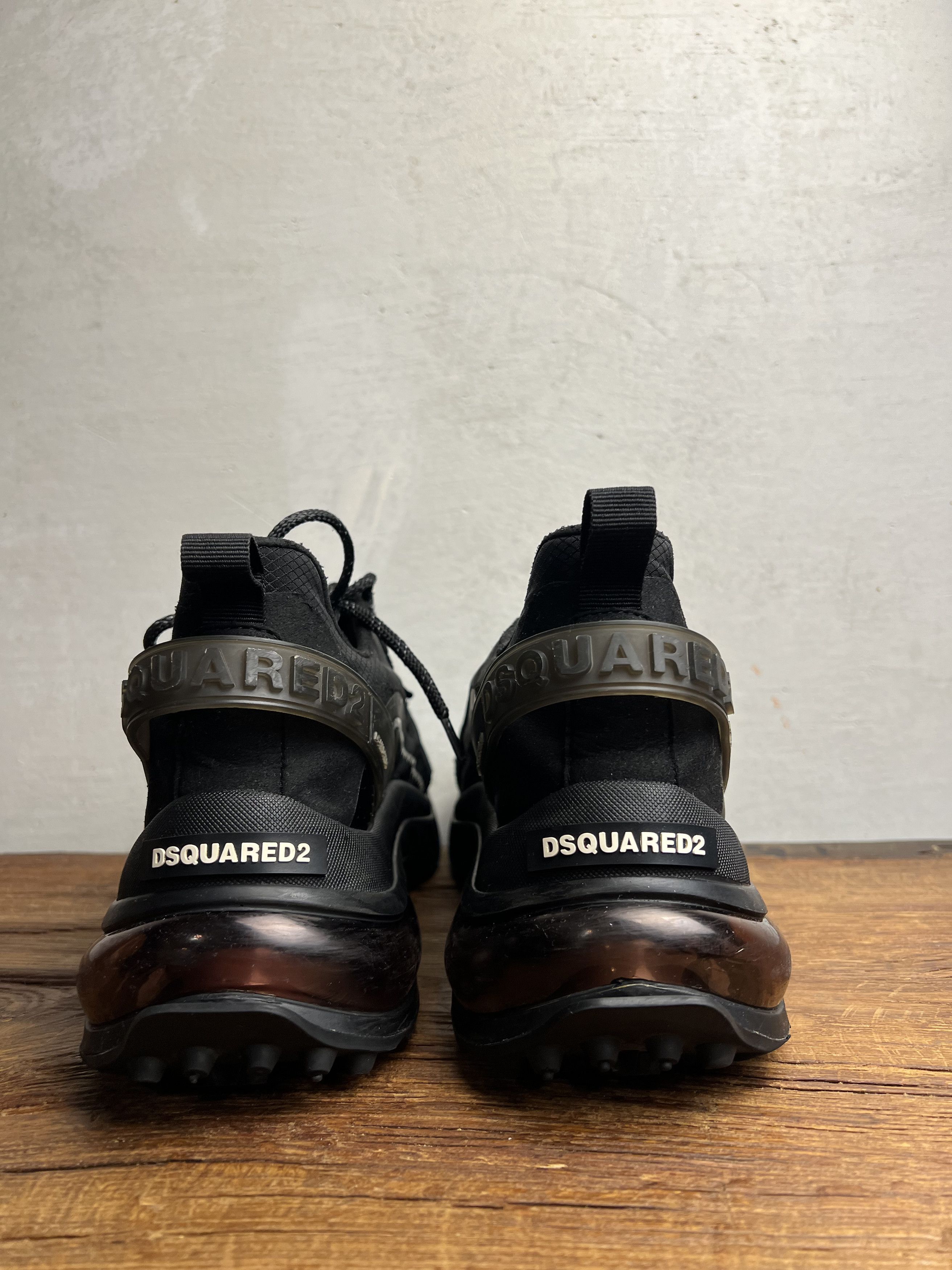 Dsquared2 Dsquared2 Black Bubble Sneakers Size US 12 / EU 45 - 6 Thumbnail