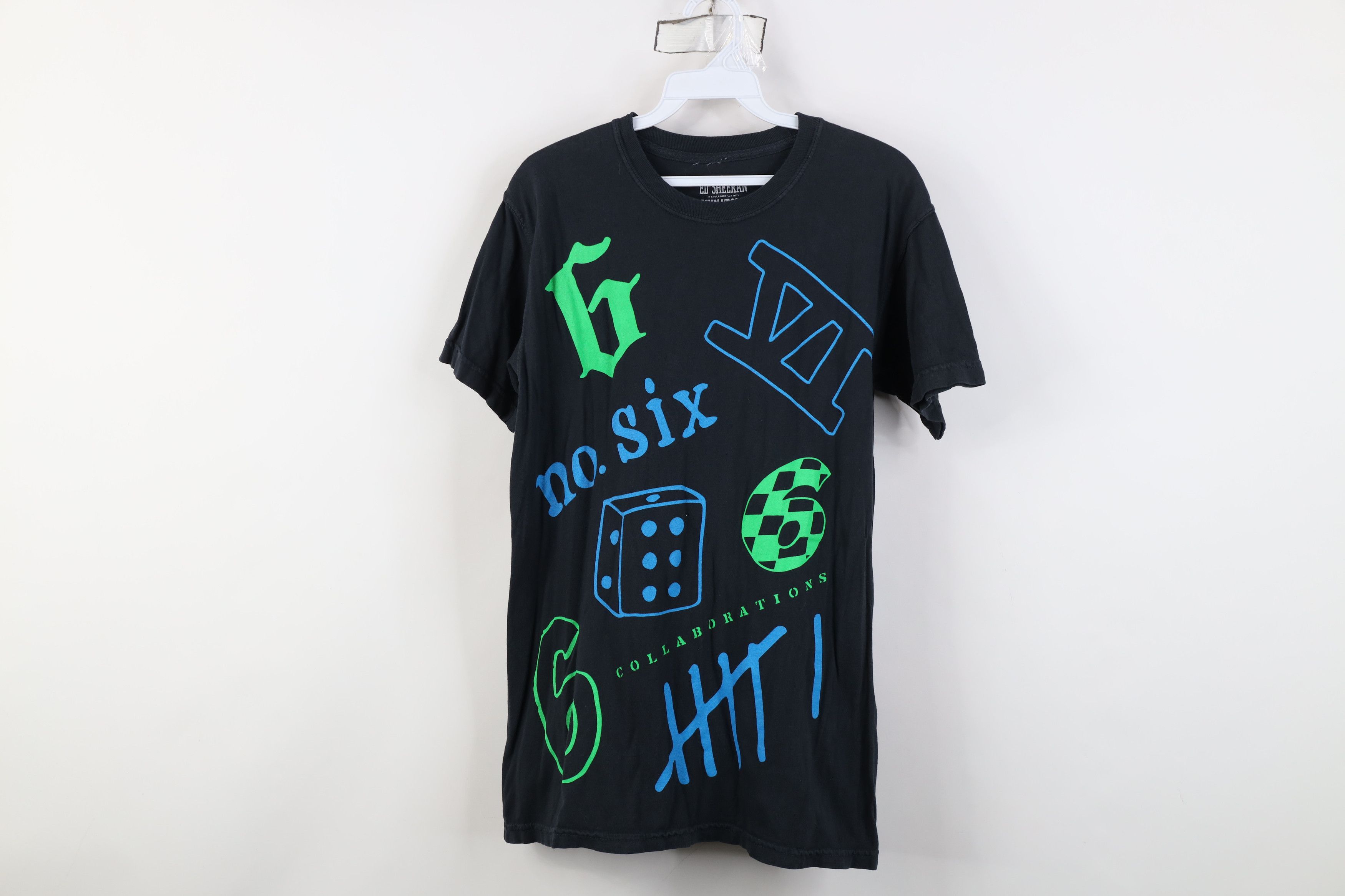 Vintage Ed Sheeran x Chinatown Market Six Short Sleeve T-Shirt Black Size US S / EU 44-46 / 1 - 1 Thumbnail