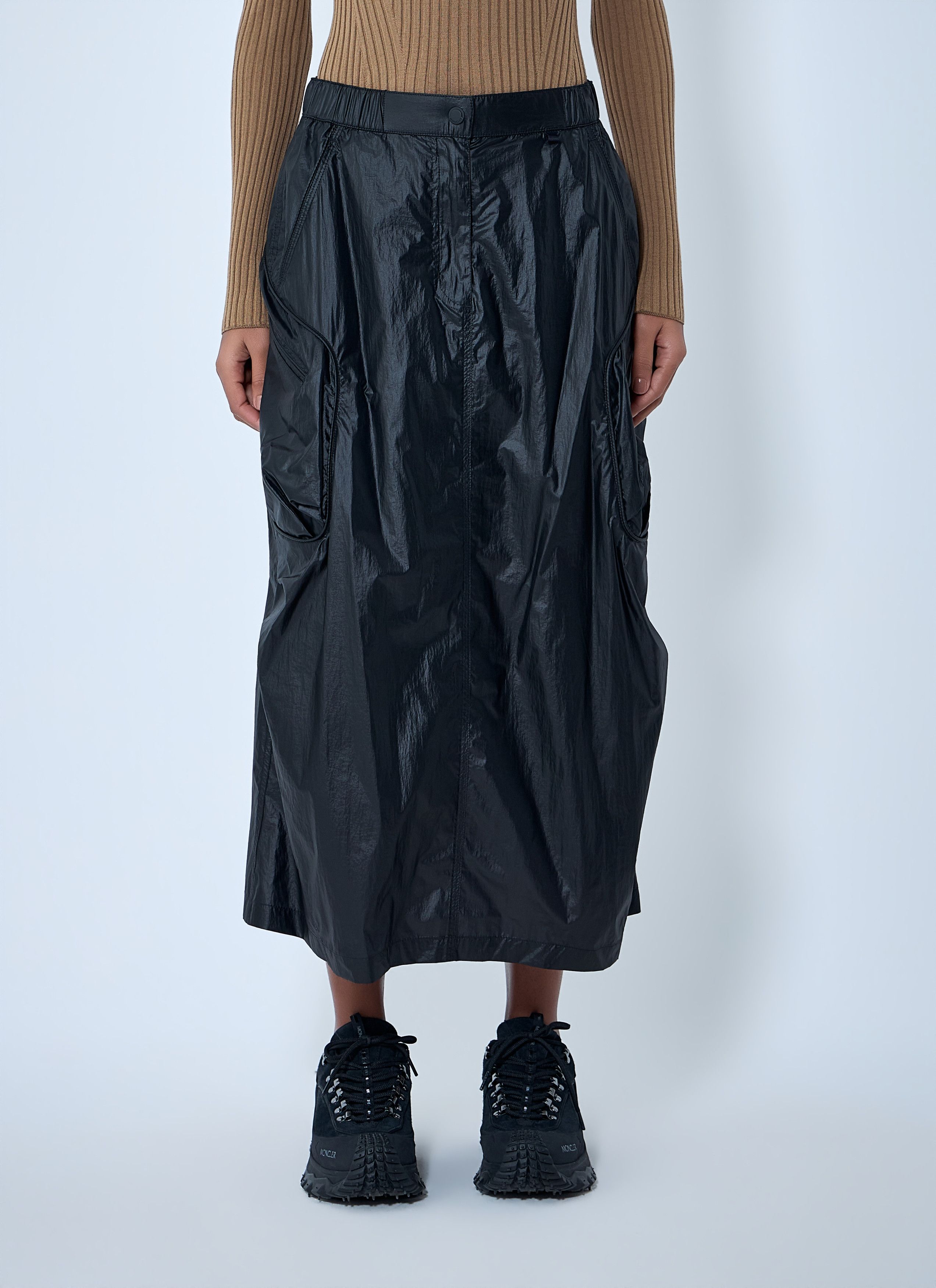 Moncler Technical Midi Skirt Size 28" / US 6 / IT 42 - 1 Thumbnail