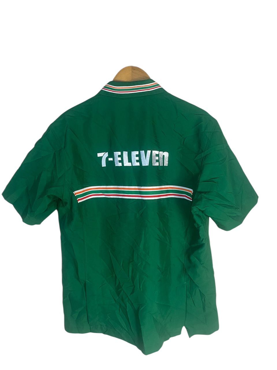 Japanese Brand Vintage 7-eleven spellout uniform zipper shirt Size US L / EU 52-54 / 3 - 3 Thumbnail