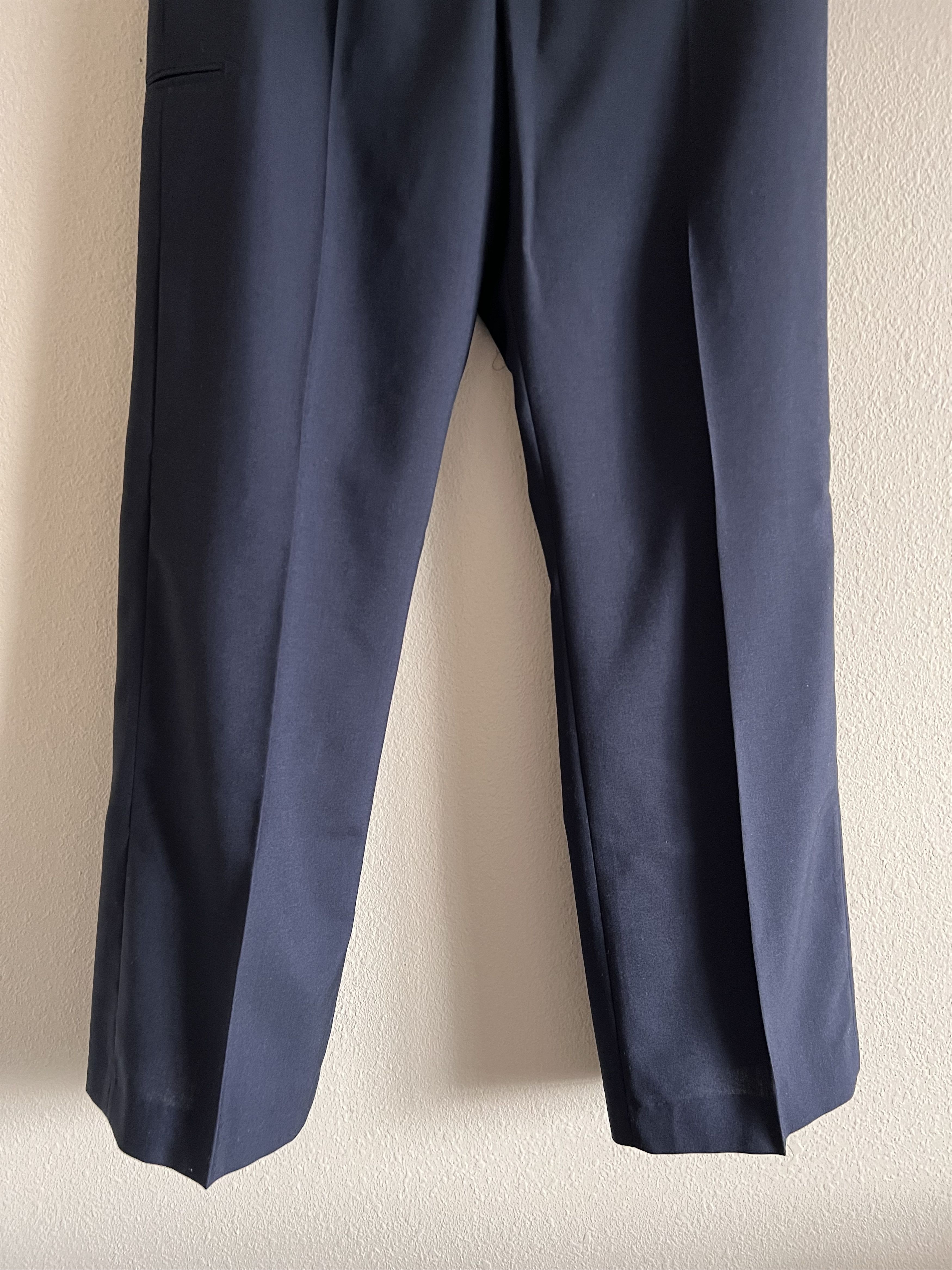 Marni Marni Tropical Wool Pleated Pants in Navy Size US 34 / EU 50 - 3 Thumbnail