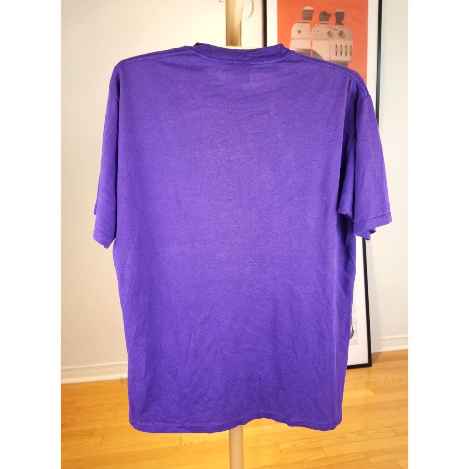 Disney VINTAGE MICKEY MOUSE DISNEY T-SHIRT LARGE 80' Purple 50/50 THIN Mens Size US L / EU 52-54 / 3 - 7 Thumbnail