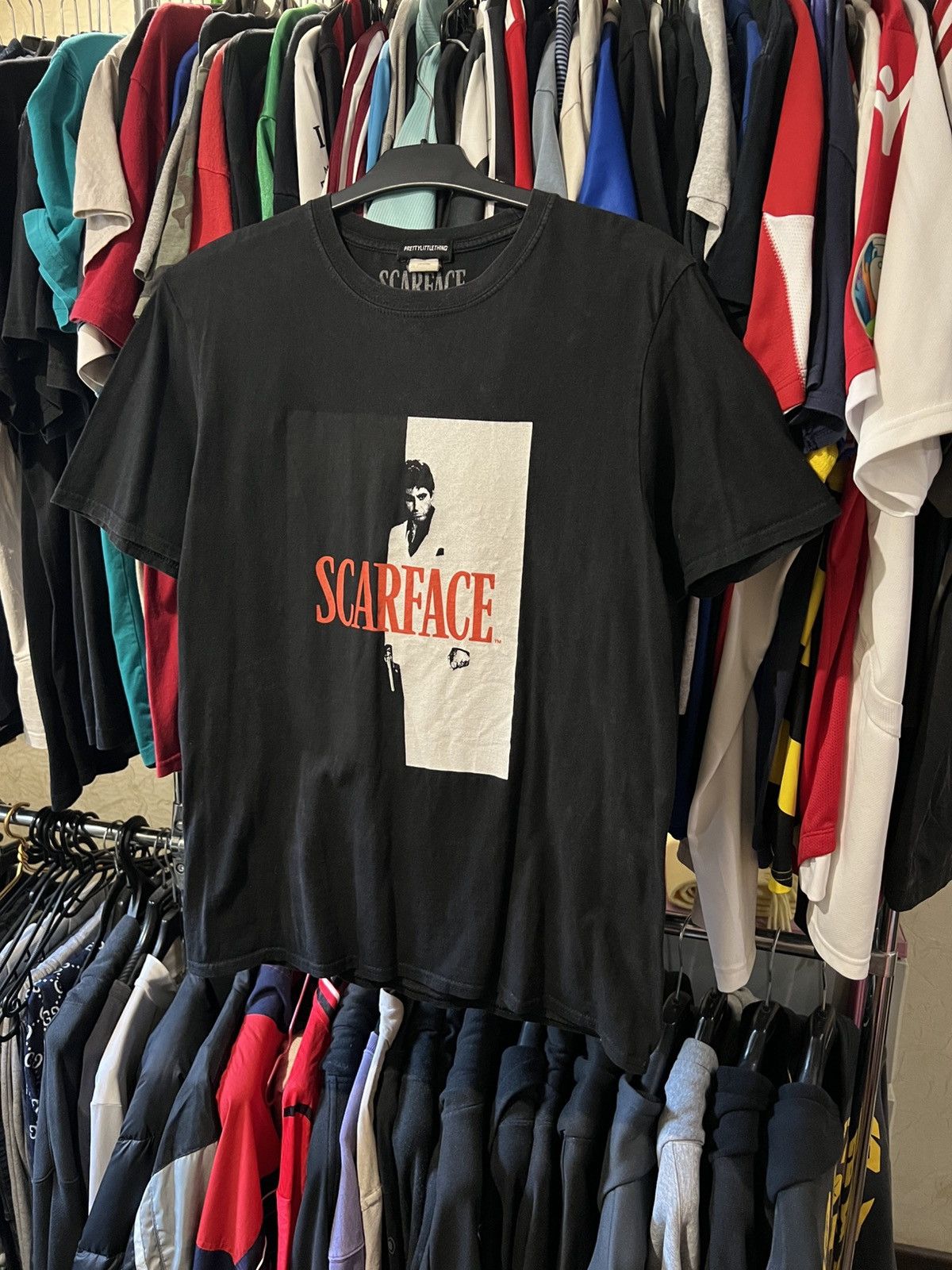 Band Tees VINTAGE SCARFACE TONY MONTANA MOVIE PROMO T SHIRT SIZE S AOP Size US S / EU 44-46 / 1 - 1 Thumbnail