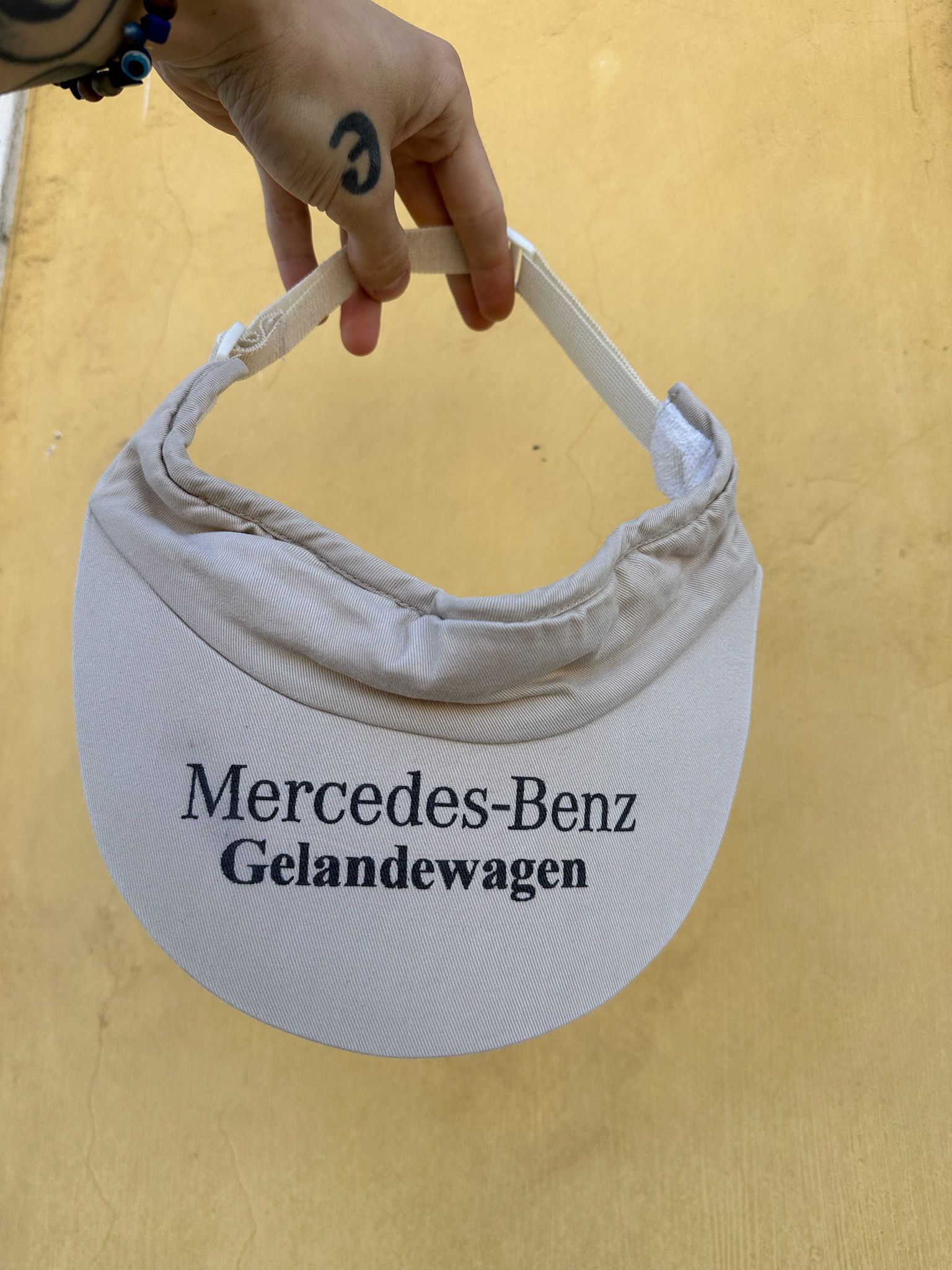 Mercedes-Benz Vintage Mercedes-Benz Gelandewagen Cap 90s tennis visor Size ONE SIZE - 13 Thumbnail