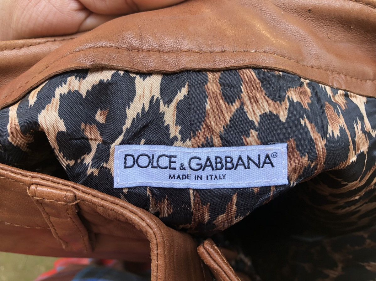 Dolce & Gabbana Dolce & Gabbana Leather Pants Size 28" / US 6 / IT 42 - 10 Thumbnail