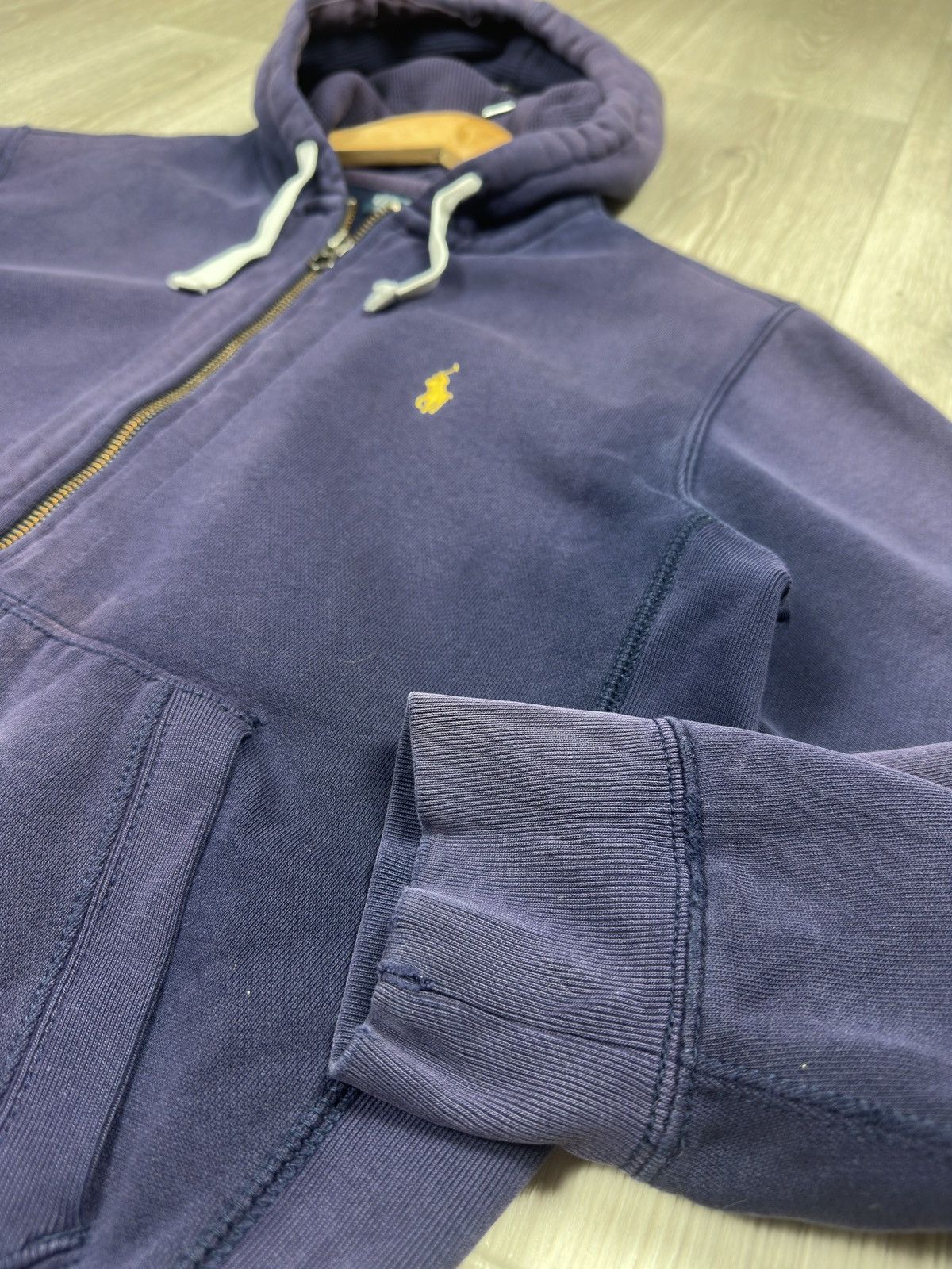 Polo Ralph Lauren Vintage Polo Ralph Lauren Zip Up Distressed Hoodie Size M Size US M / EU 48-50 / 2 - 8 Thumbnail