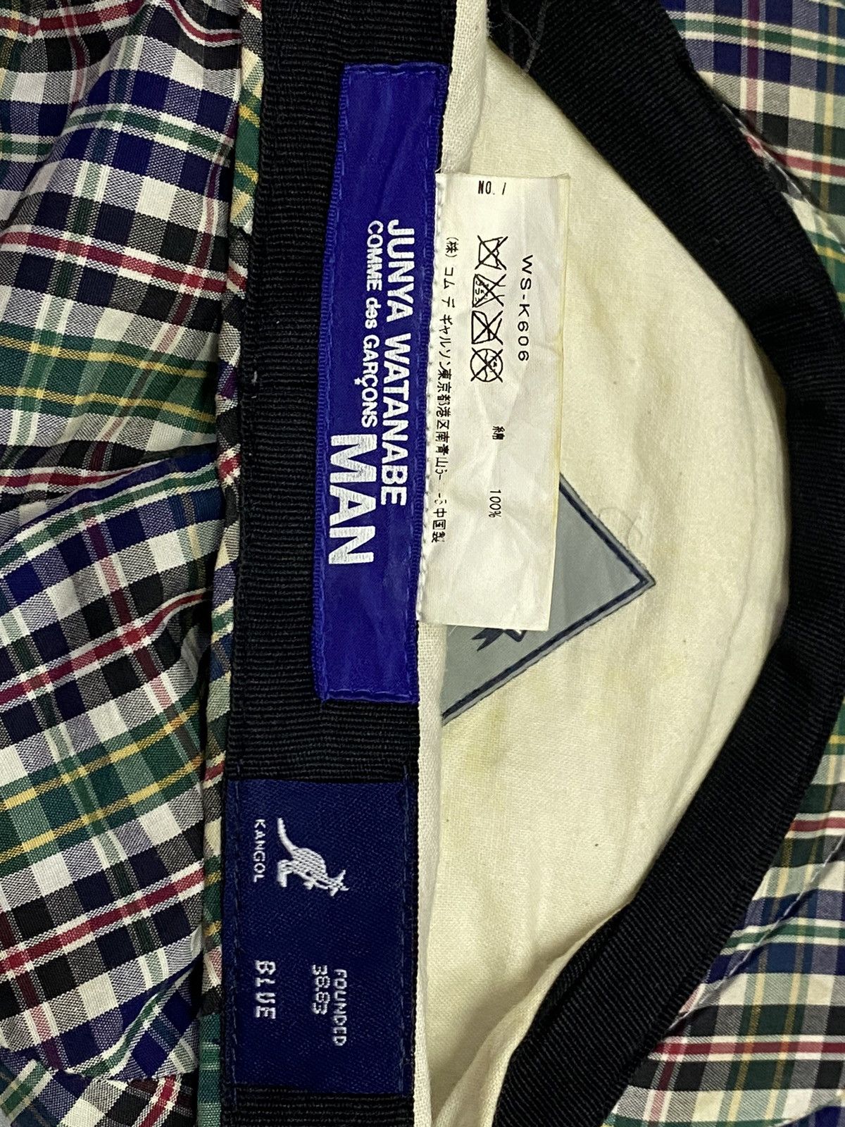 Comme des Garcons Rare🔥Junya Watanabe X Kangol Checkered Pattern Baretta Hat Size ONE SIZE - 8 Thumbnail
