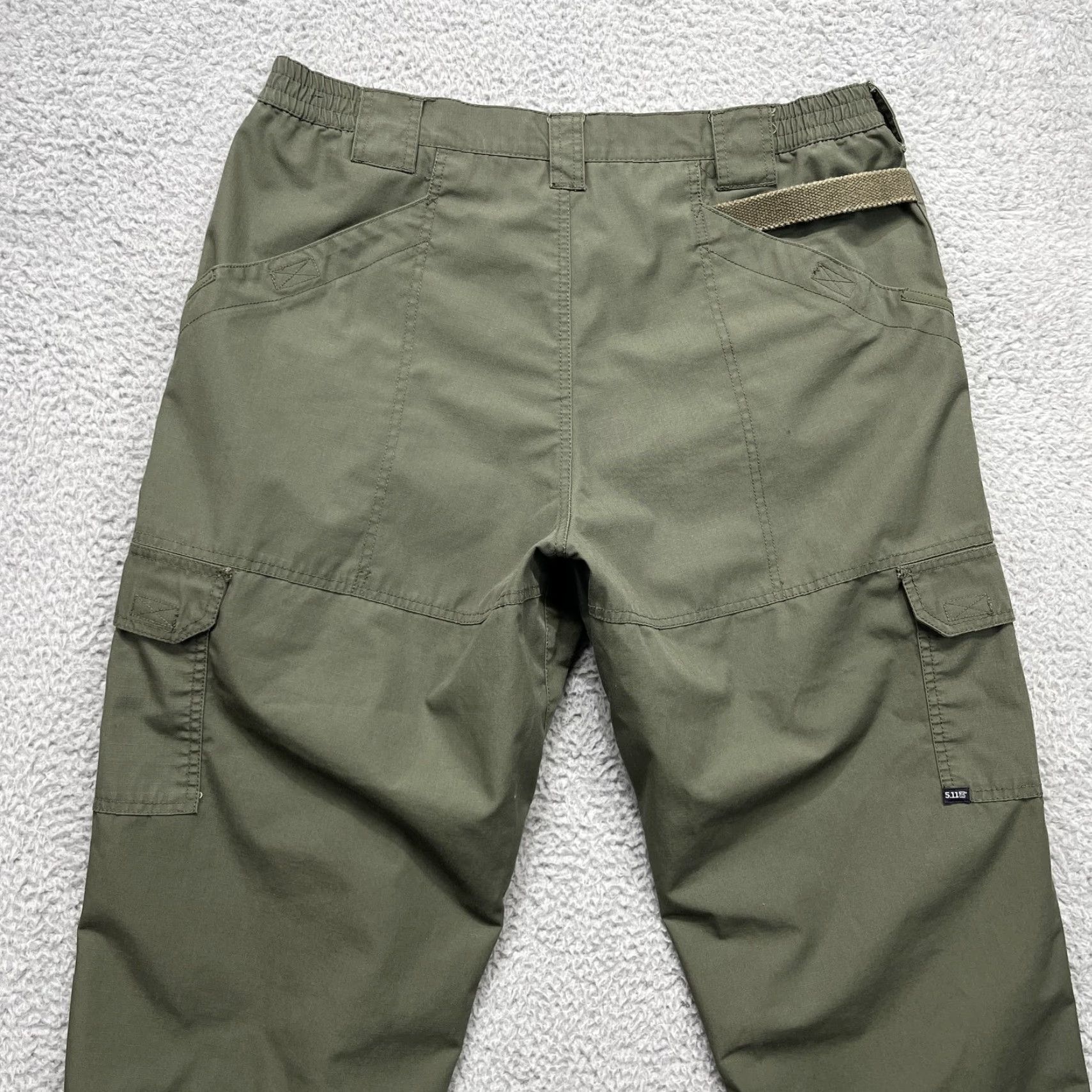 5.11 Tactical Pants Mens 40x30 Green Cargo Style 74273 Ripstop