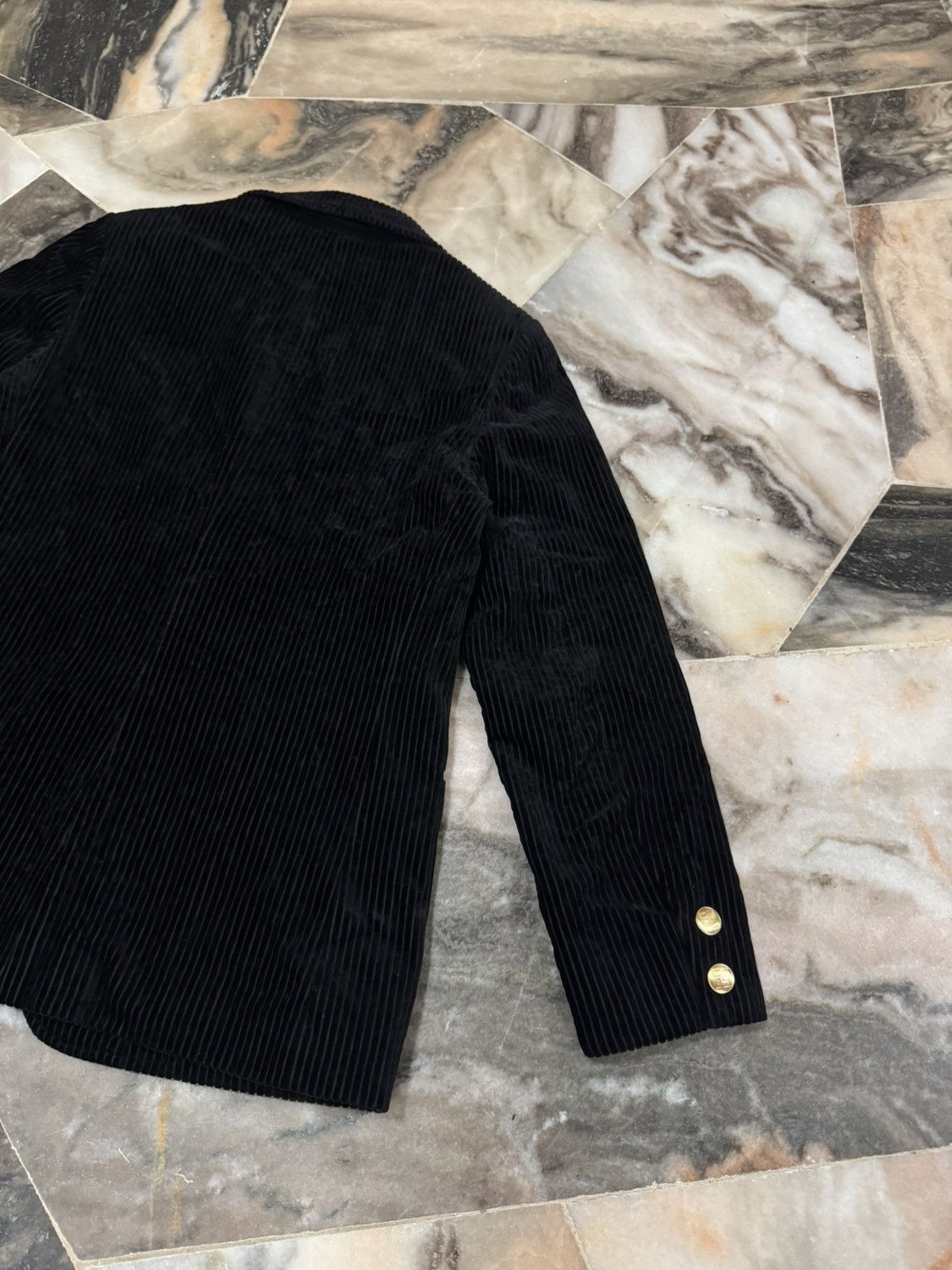Piattelli Miss Piattelli Corduroy Velvet Blazer Jacket Size S / US 4 / IT 40 - 13 Thumbnail