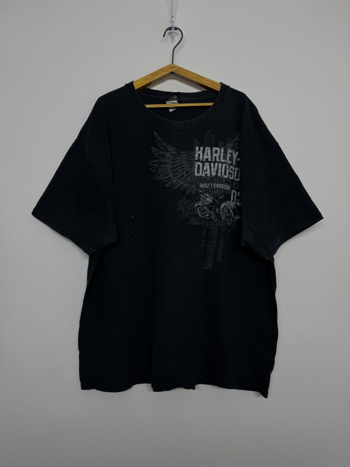 Harley Davidson Vintage HARLEY DAVIDSON Las Vegas Nevada Skull T-Shirt Size US XL / EU 56 / 4 - 3 Thumbnail