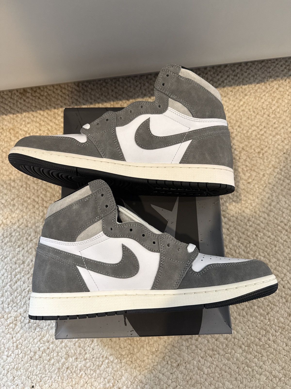 Nike Jordan 1 Retro High OG Washed Black Size US 12 / EU 45 - 1 Thumbnail