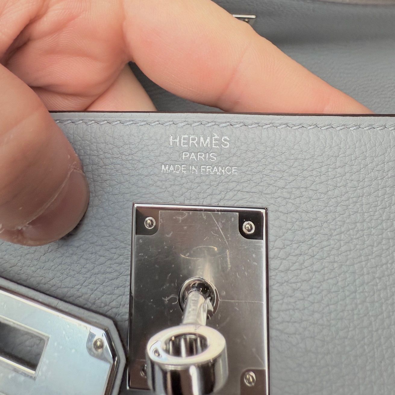 Hermes Hermès 2025 Gris Pantin Togo Kelly Retourne 28 PHW Bag Size ONE SIZE - 7 Thumbnail