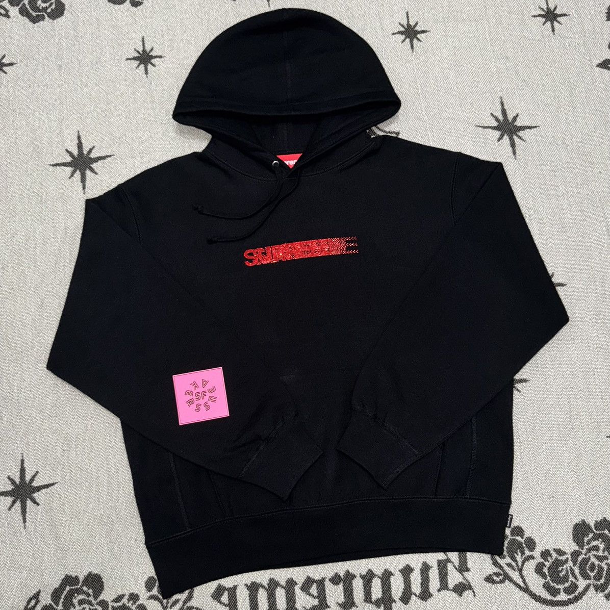 Supreme Swarovski Motion Logo Hooded Supreme Swarovski Box