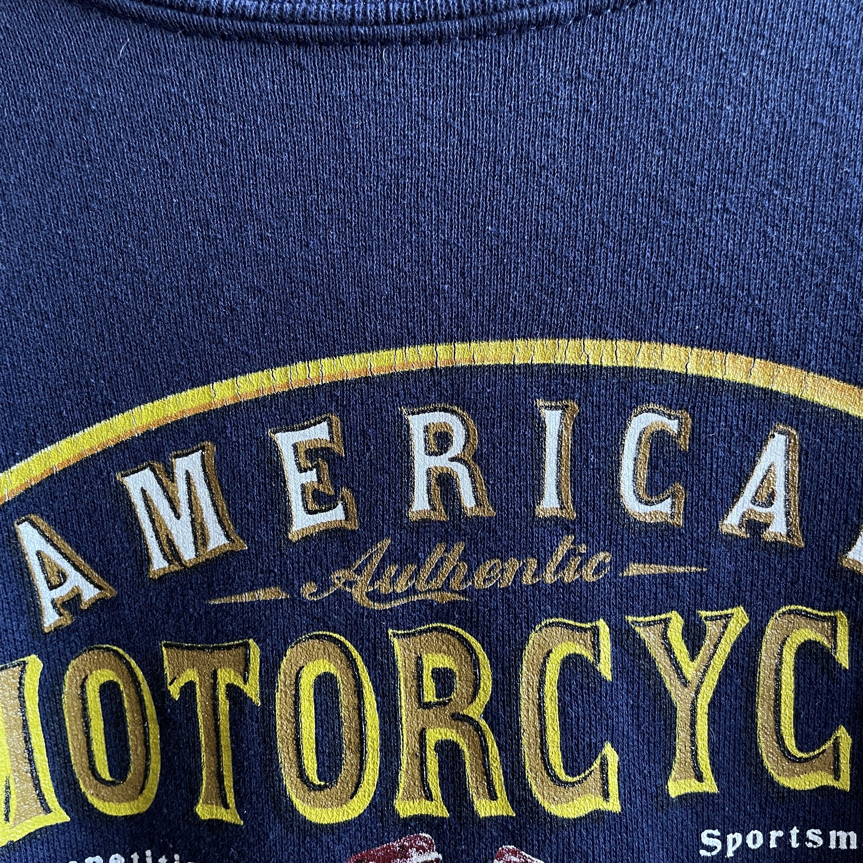 American Apparel American Motorcycle Tradition Vintage 90's Sweatshirt Size L Size US L / EU 52-54 / 3 - 5 Thumbnail