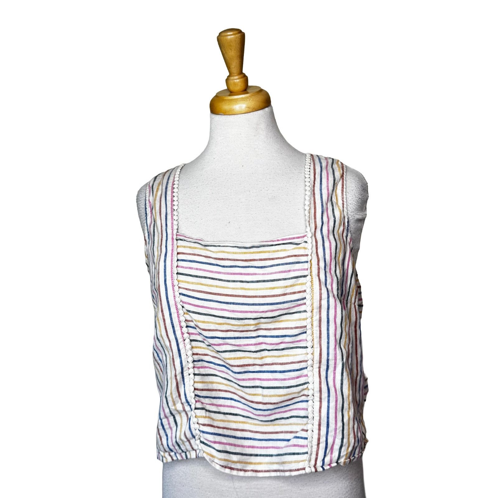 Marine Layer MARINE LAYER Striped Tank Top & Belted Pants Multicolor Med Size 28" / US 6 / IT 42 - 4 Thumbnail
